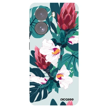 Picasee Μαύρη θήκη σιλικόνης για Xiaomi Poco X7 - Rhododendron