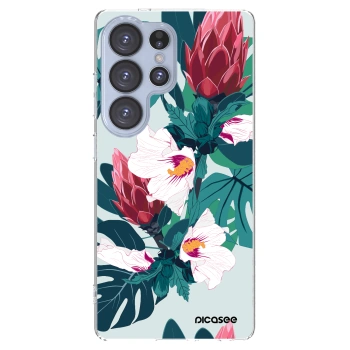Picasee διαφανής θήκη σιλικόνης Samsung Galaxy S25 Ultra 5G - Rhododendron