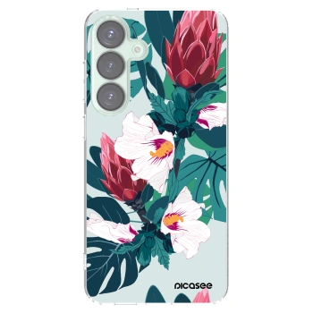 Picasee διαφανής θήκη σιλικόνης Samsung Galaxy S25+ 5G - Rhododendron