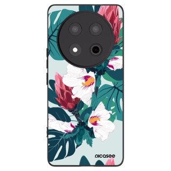 Picasee Μαύρη θήκη σιλικόνης για Honor Magic7 Lite 5G - Rhododendron