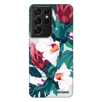 Picasee Fashion Case για Samsung Galaxy S21 Ultra 5G G998B - Rhododendron