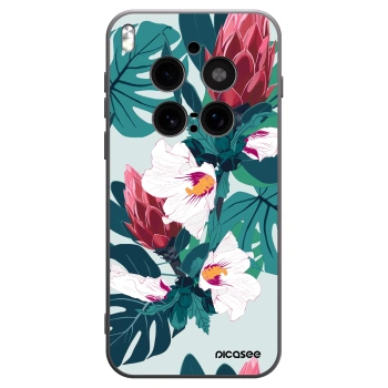 Picasee Μαύρη θήκη σιλικόνης για Vivo X300 Pro - Rhododendron