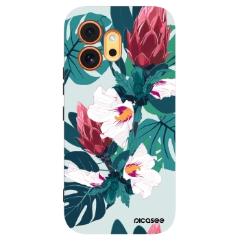 Picasee Μαύρη θήκη σιλικόνης για Honor 600 - Rhododendron