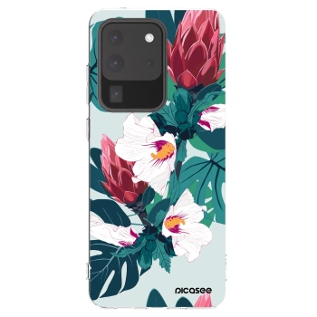 Picasee διαφανής θήκη σιλικόνης Samsung Galaxy S20 Ultra 5G G988F - Rhododendron