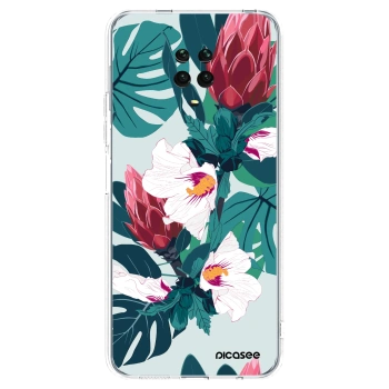 Picasee διαφανής θήκη σιλικόνης Xiaomi Redmi Note 9S - Rhododendron