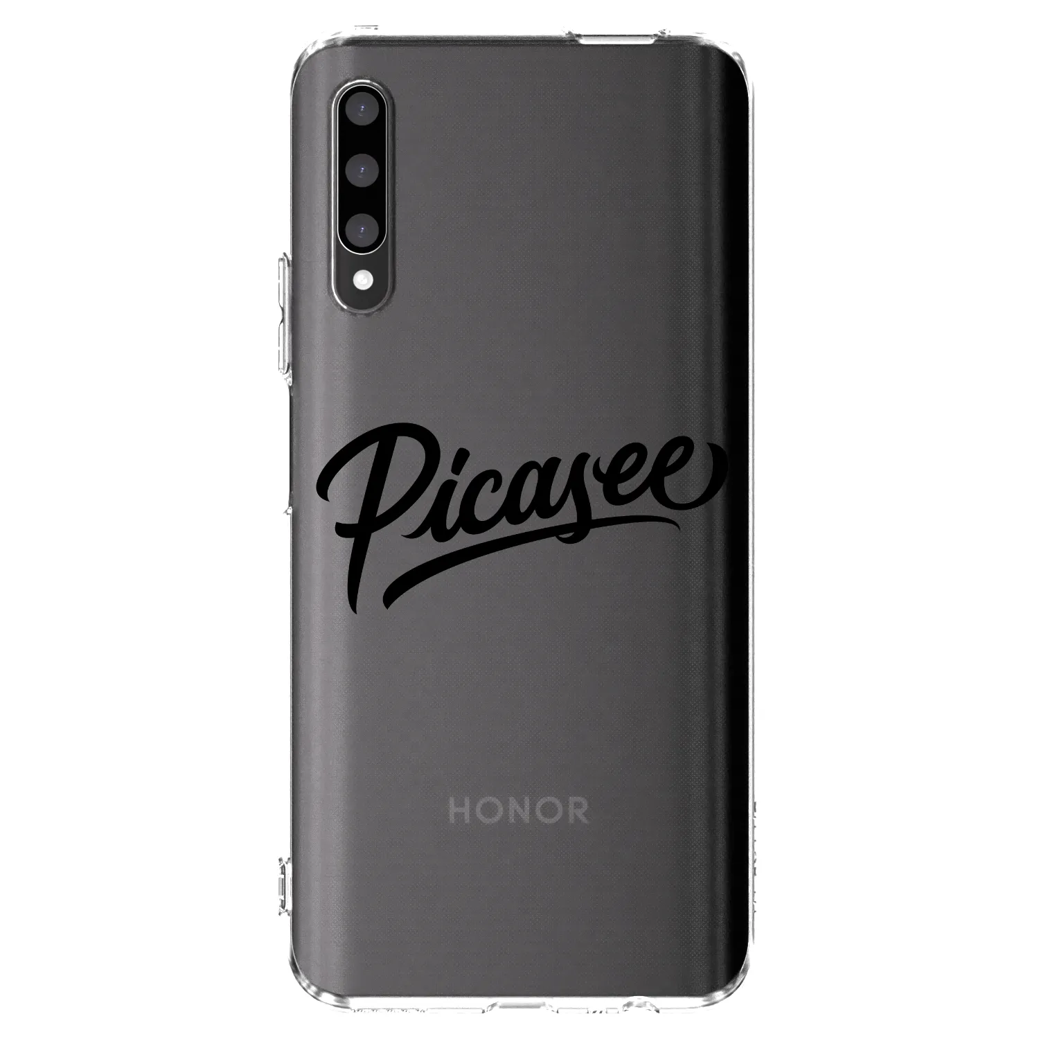 Picasee διαφανής θήκη σιλικόνης Honor 9X Pro - Picasee - old logo - black