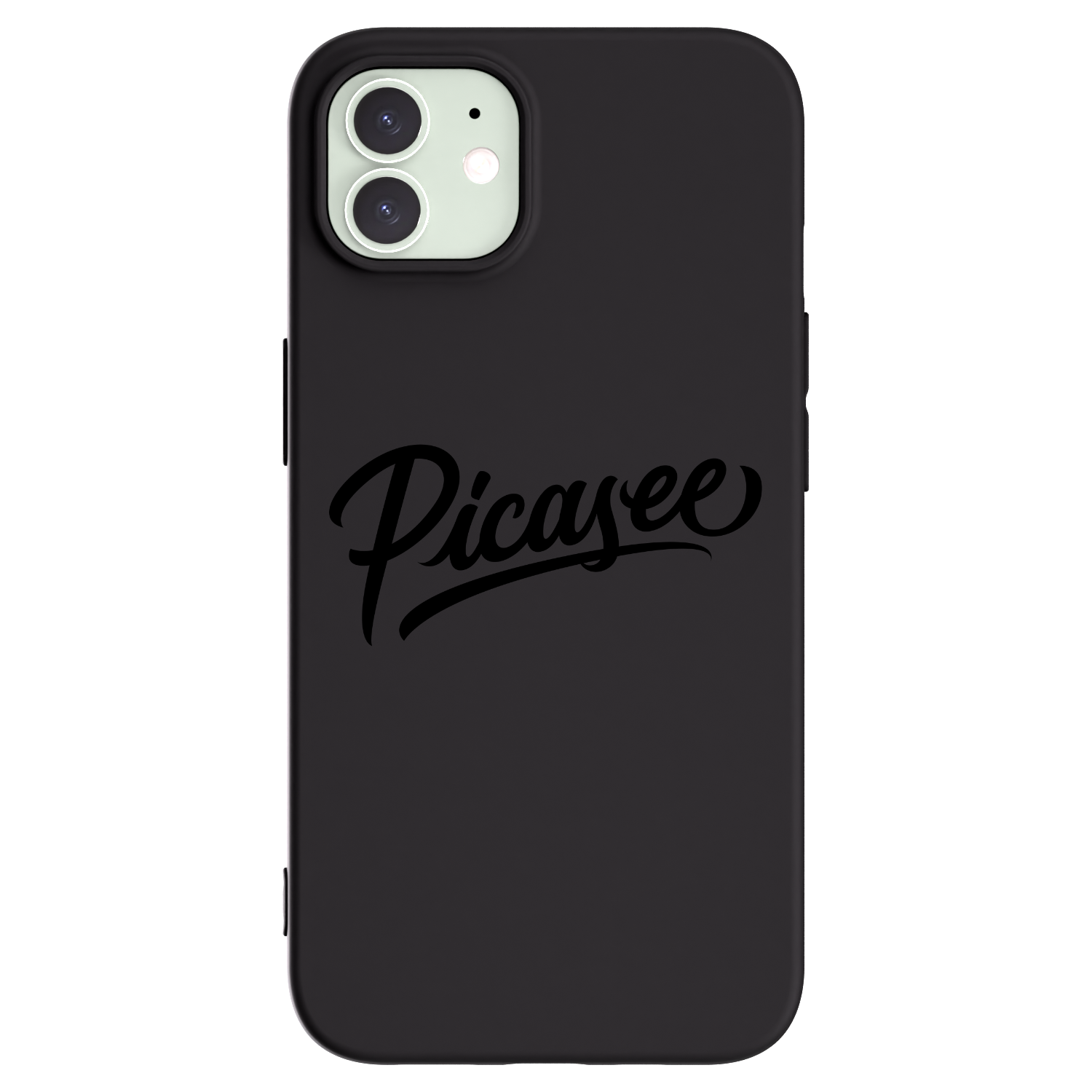 Picasee Μαύρη θήκη σιλικόνης για Apple iPhone 12 Pro - Picasee - old logo - black