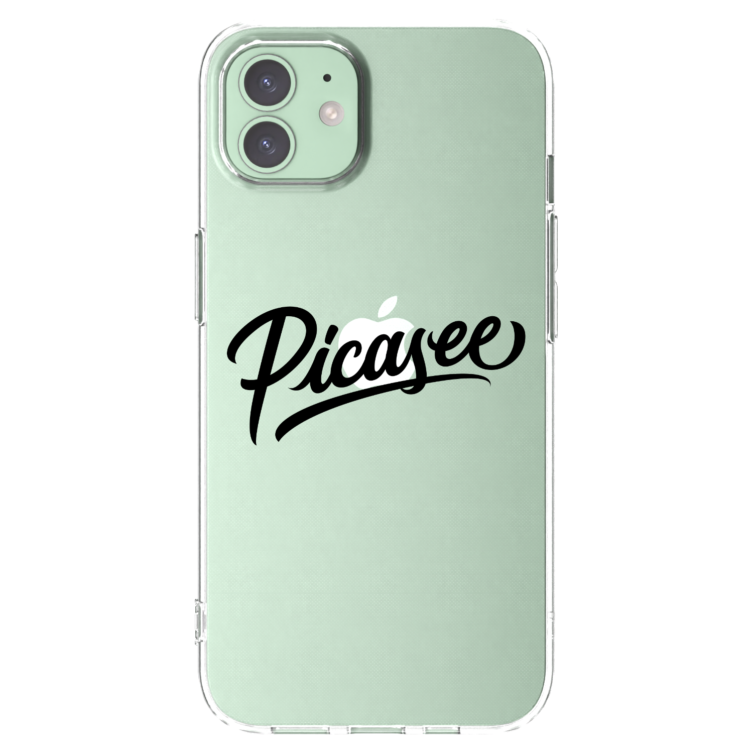 Picasee διαφανής θήκη σιλικόνης Apple iPhone 12 Pro - Picasee - old logo - black