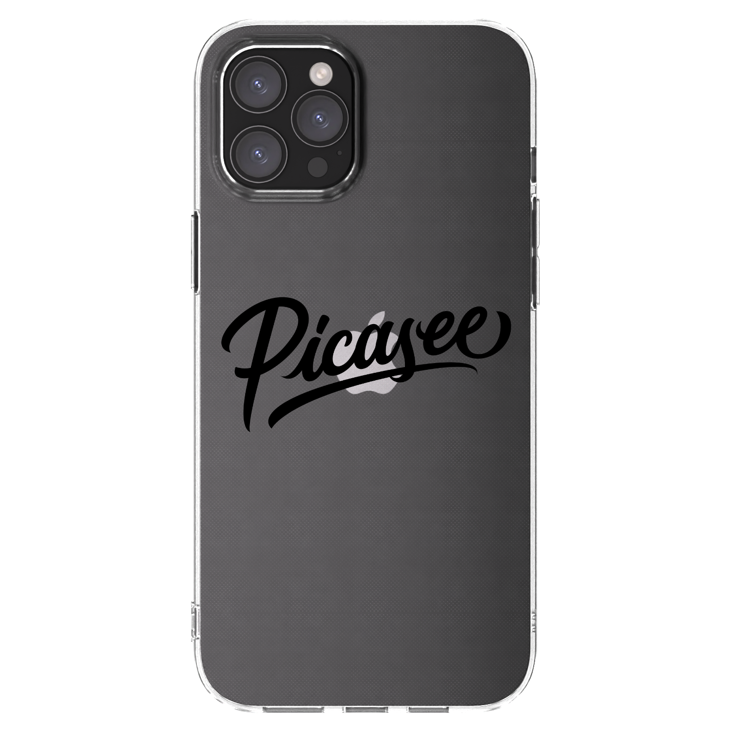 Picasee διαφανής θήκη σιλικόνης Apple iPhone 12 Pro Max - Picasee - old logo - black