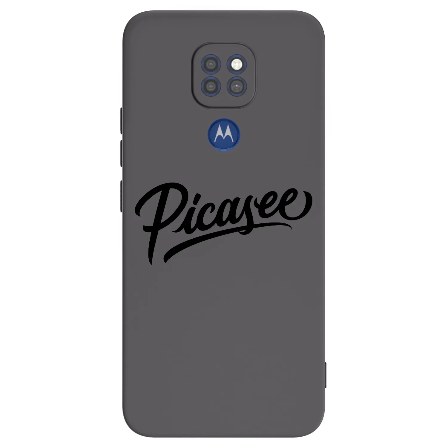 Picasee Μαύρη θήκη σιλικόνης για Motorola Moto G9 Play - Picasee - old logo - black