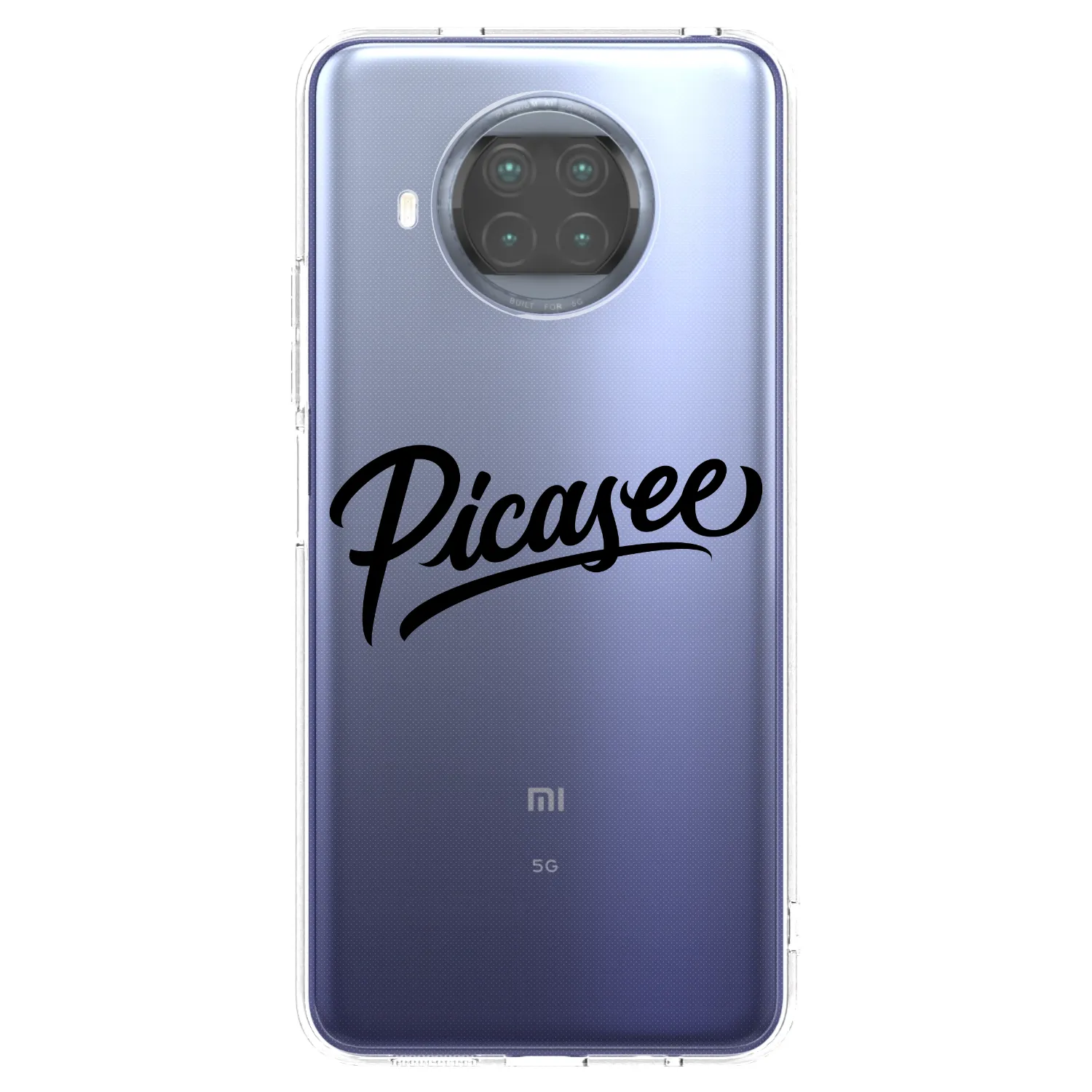 Picasee διαφανής θήκη σιλικόνης Xiaomi Mi 10T Lite - Picasee - old logo - black