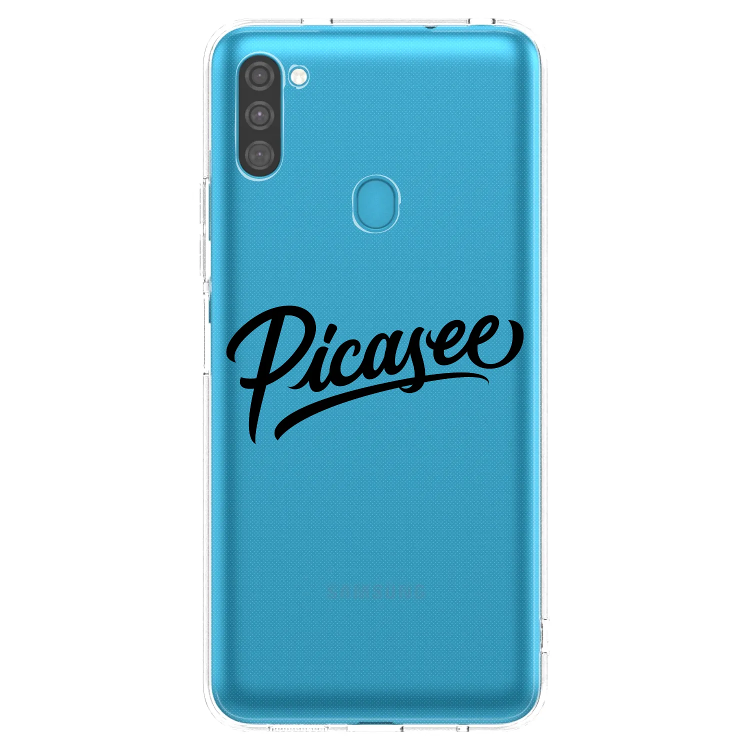 Picasee διαφανής θήκη σιλικόνης Samsung Galaxy M11 - Picasee - old logo - black