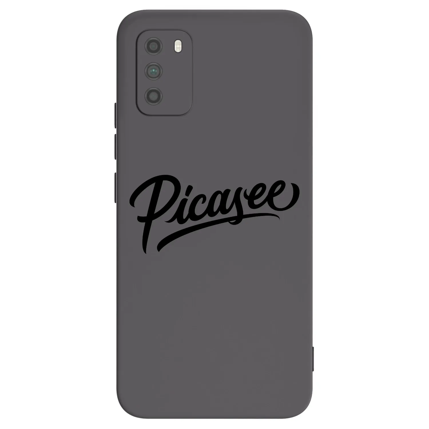 Picasee Μαύρη θήκη σιλικόνης για Xiaomi Poco M3 - Picasee - old logo - black
