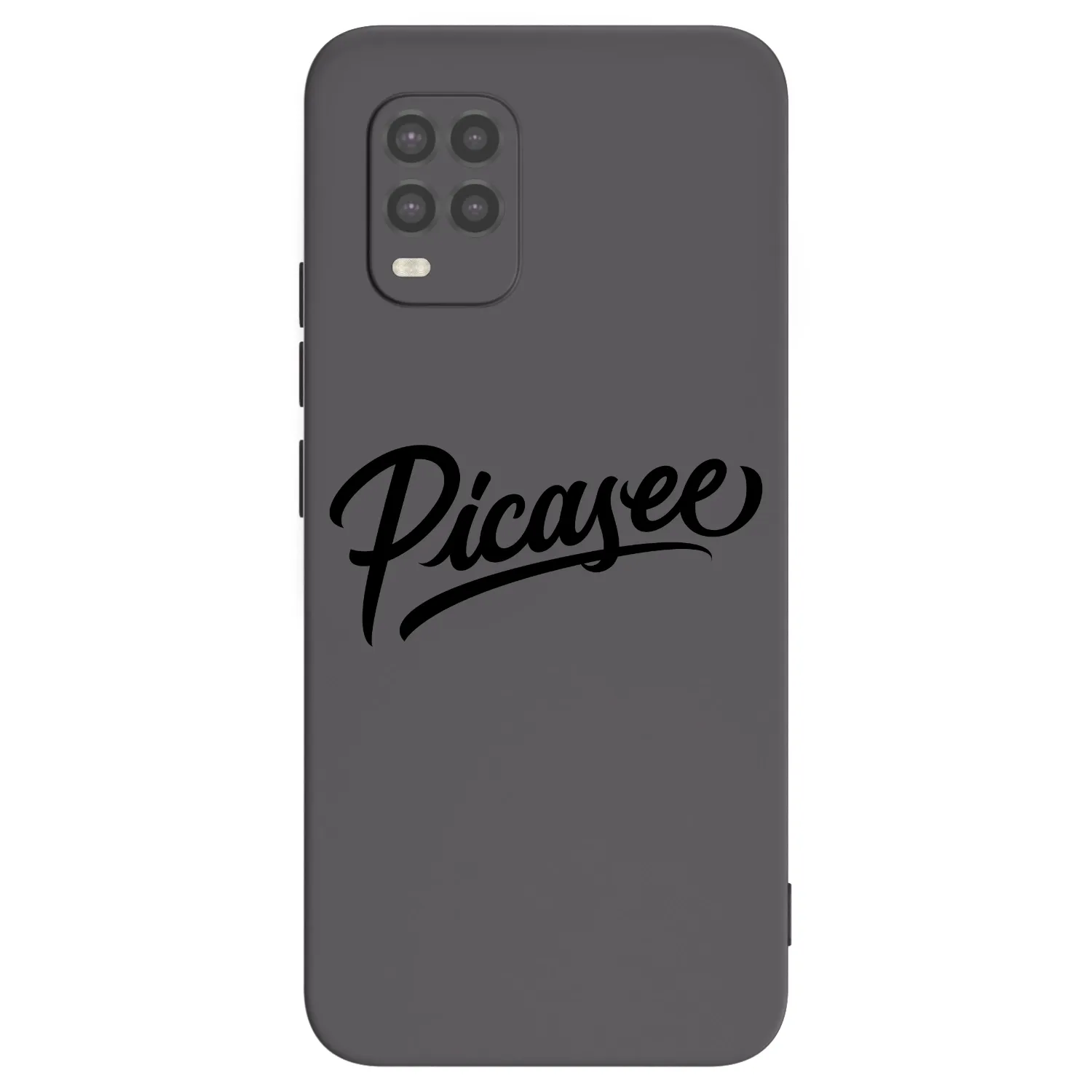 Picasee Μαύρη θήκη σιλικόνης για Xiaomi Mi 10 Lite - Picasee - old logo - black
