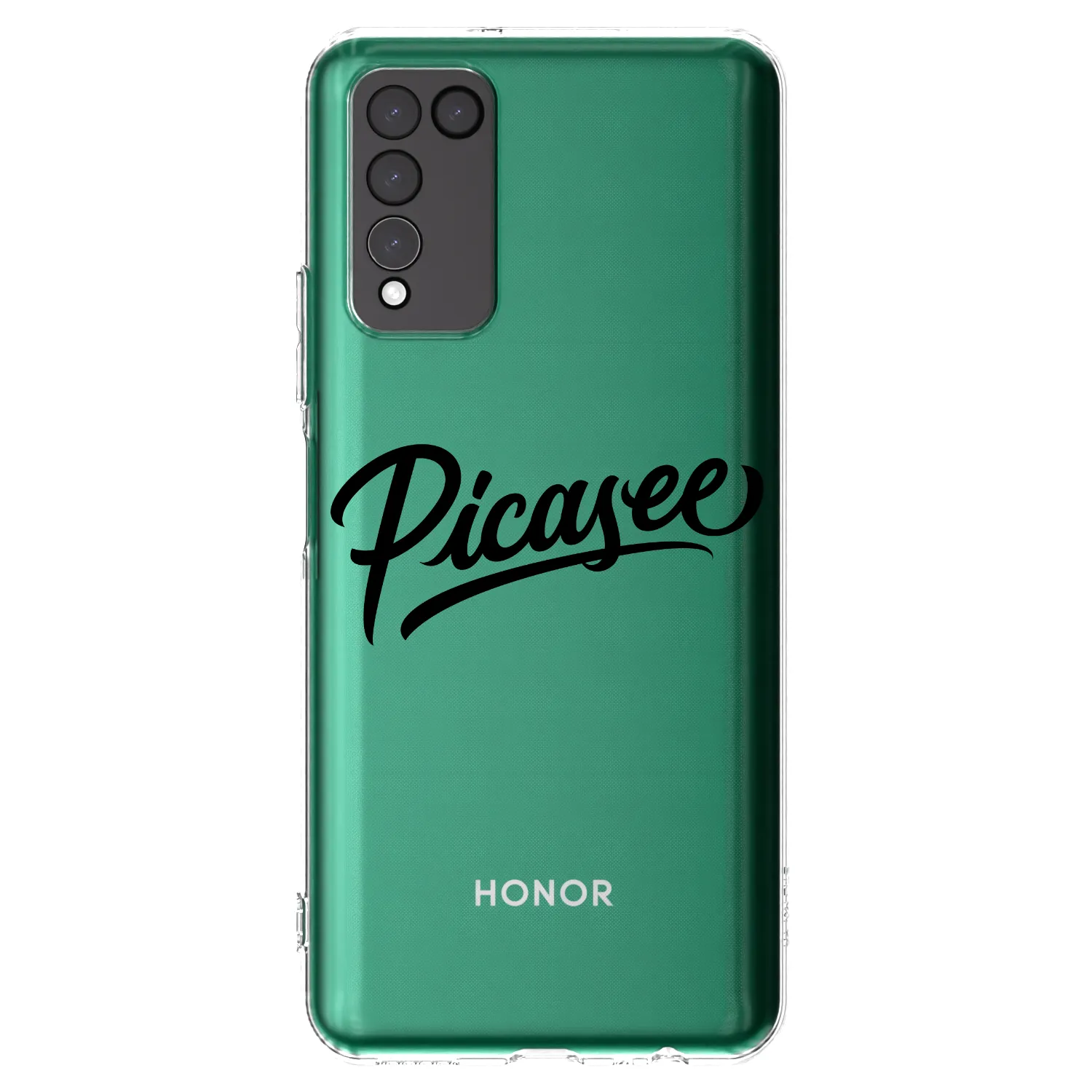 Picasee διαφανής θήκη σιλικόνης Honor 10X Lite - Picasee - old logo - black