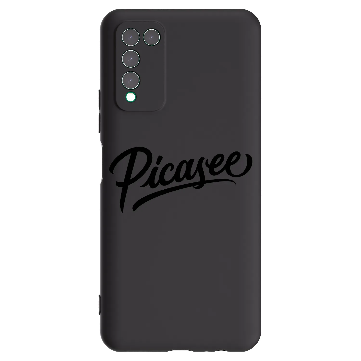 Picasee Μαύρη θήκη σιλικόνης για Honor 10X Lite - Picasee - old logo - black