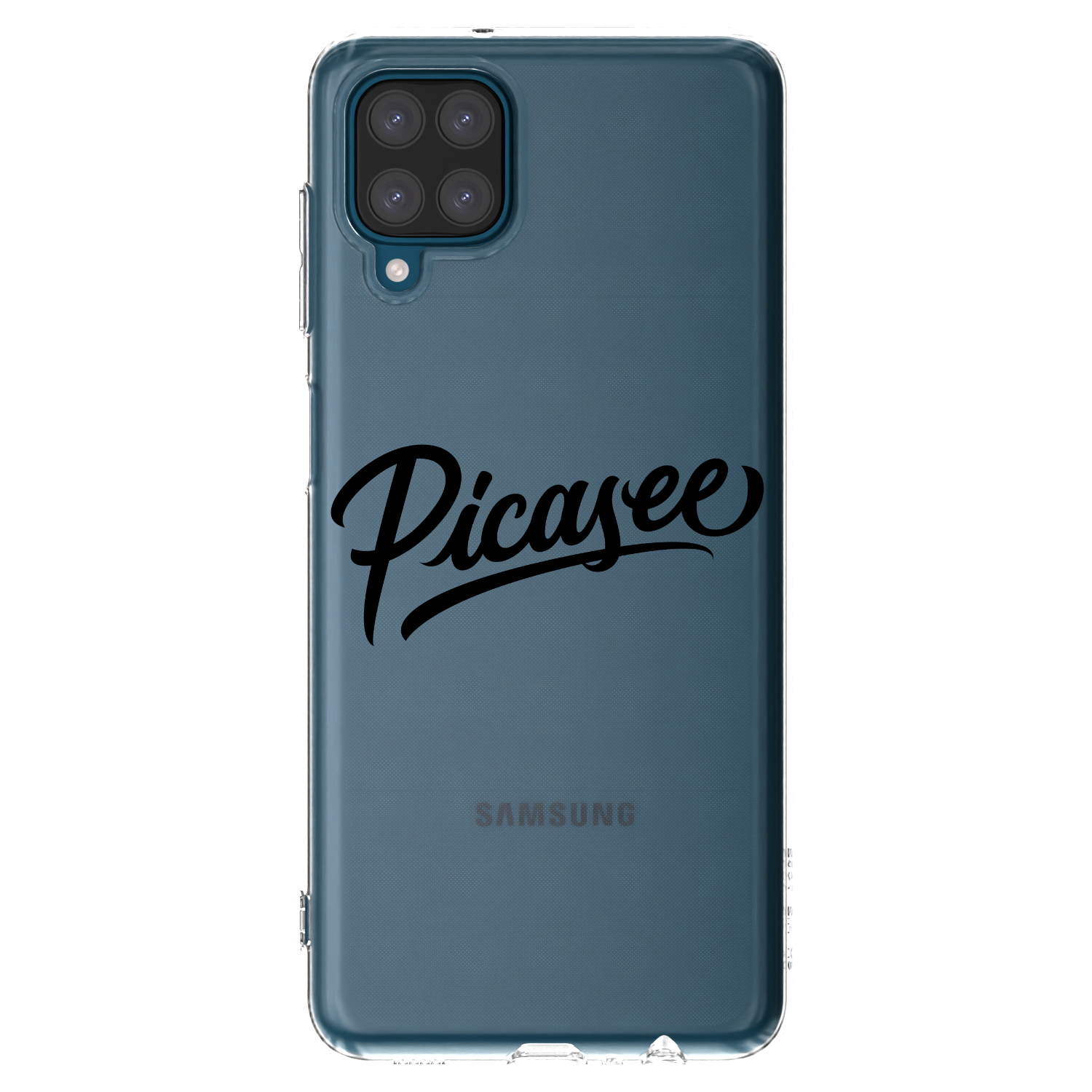 Picasee διαφανής θήκη σιλικόνης Samsung Galaxy A12 A125F - Picasee - old logo - black