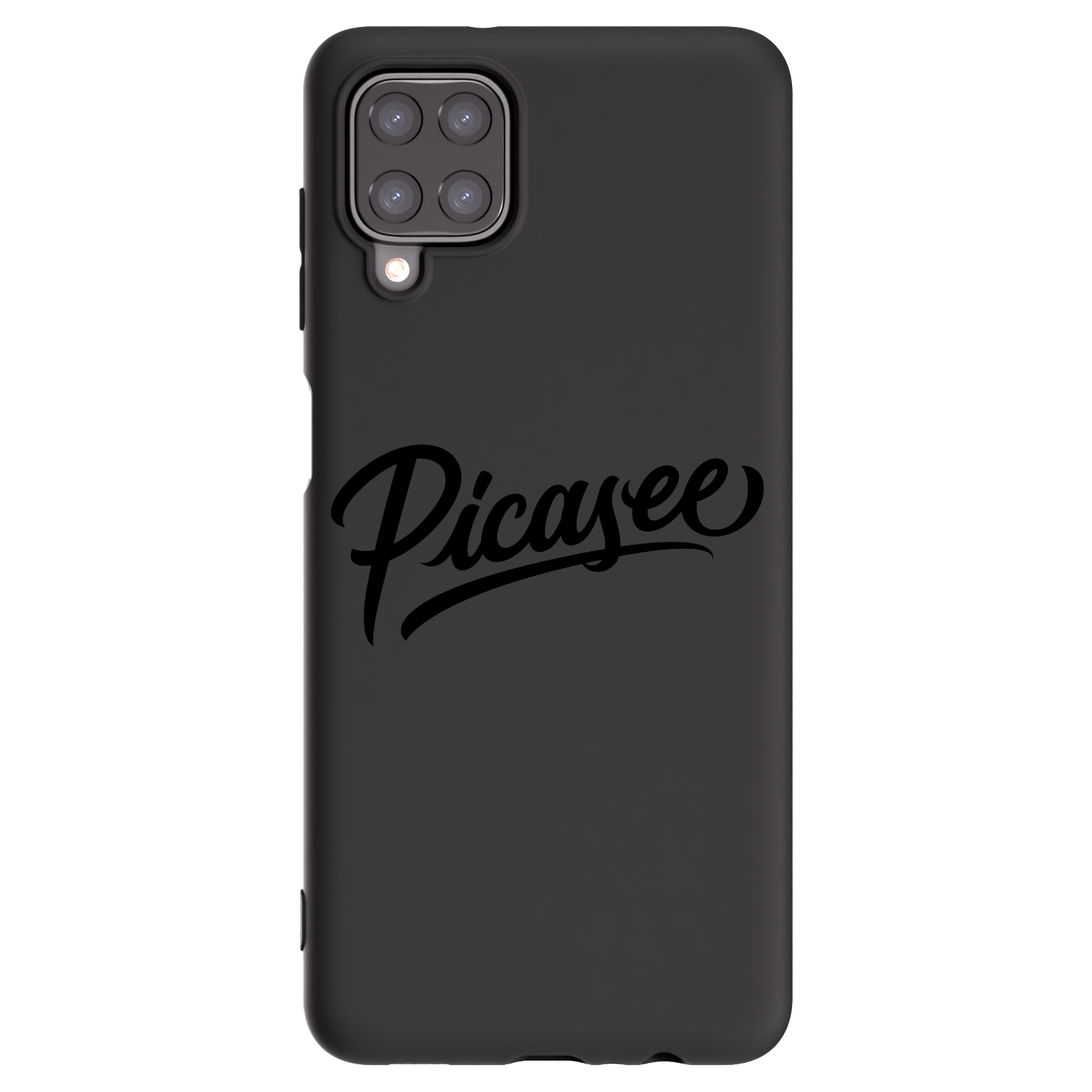 Picasee Μαύρη θήκη σιλικόνης για Samsung Galaxy A12 A125F - Picasee - old logo - black