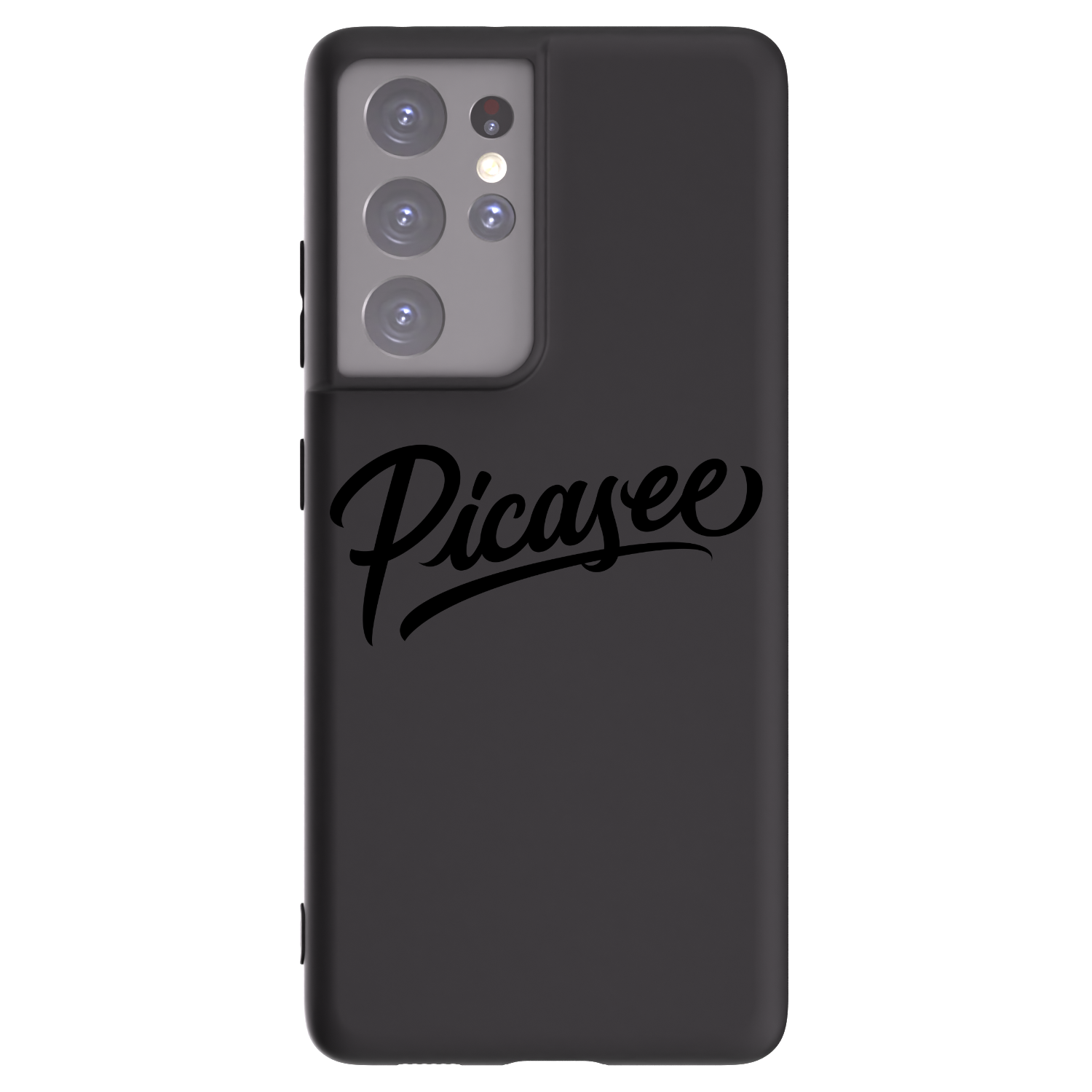 Picasee Μαύρη θήκη σιλικόνης για Samsung Galaxy S21 Ultra 5G G998B - Picasee - old logo - black