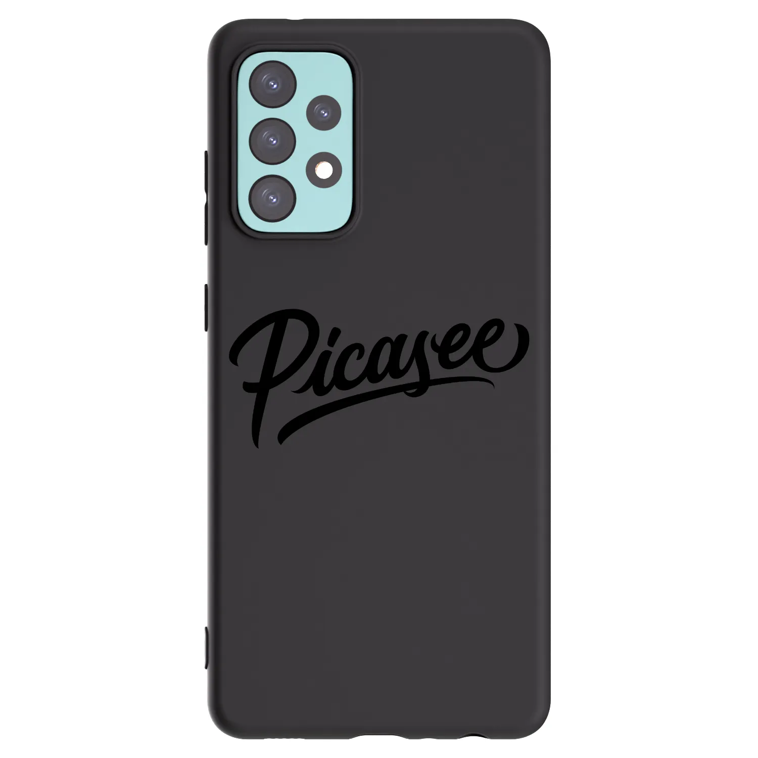 Picasee Μαύρη θήκη σιλικόνης για Samsung Galaxy A72 A725F - Picasee - old logo - black