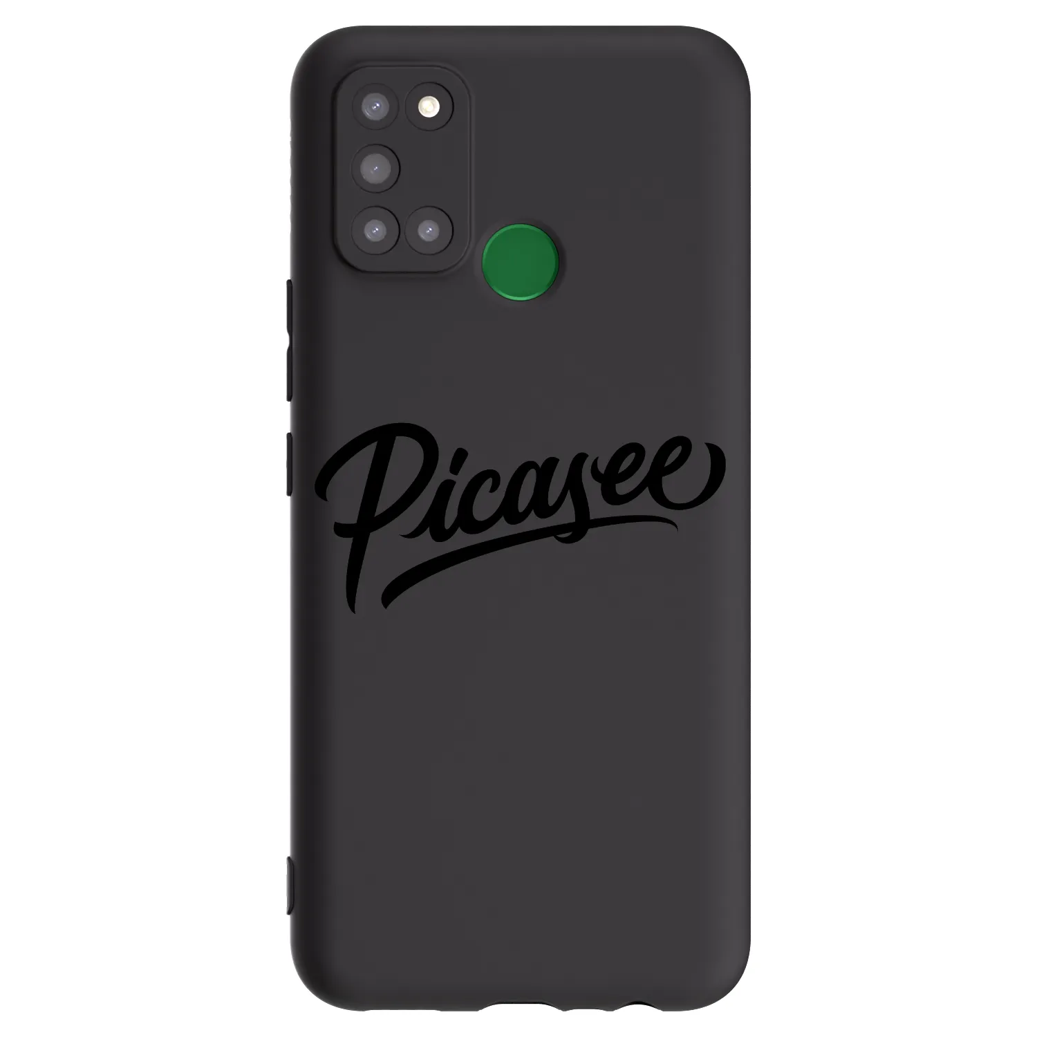 Picasee Μαύρη θήκη σιλικόνης για Realme 7i - Picasee - old logo - black