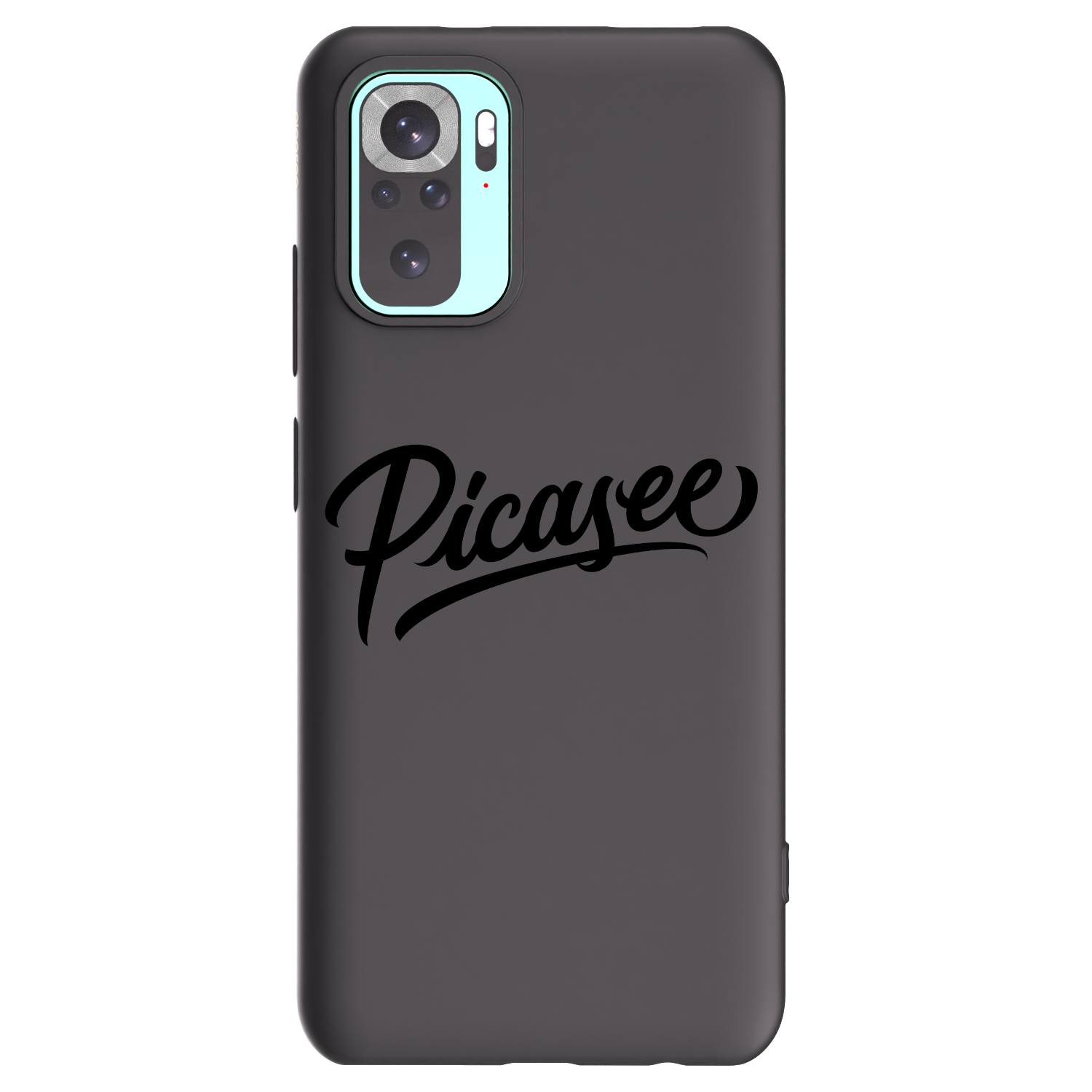 Picasee Μαύρη θήκη σιλικόνης για Xiaomi Redmi Note 10 Pro - Picasee - old logo - black