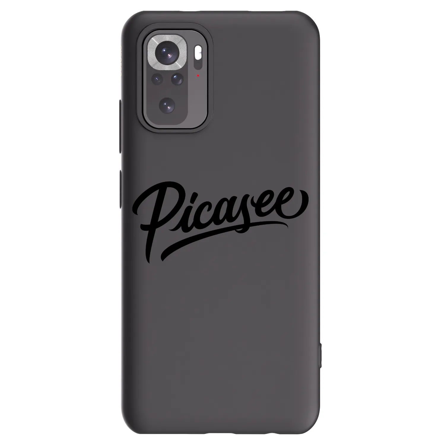 Picasee Μαύρη θήκη σιλικόνης για Xiaomi Redmi Note 10S - Picasee - old logo - black