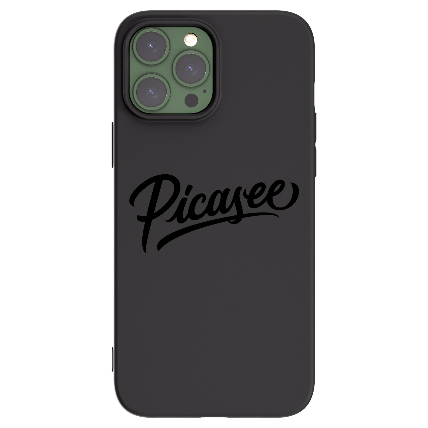 Picasee Μαύρη θήκη σιλικόνης για Apple iPhone 13 Pro Max - Picasee - old logo - black