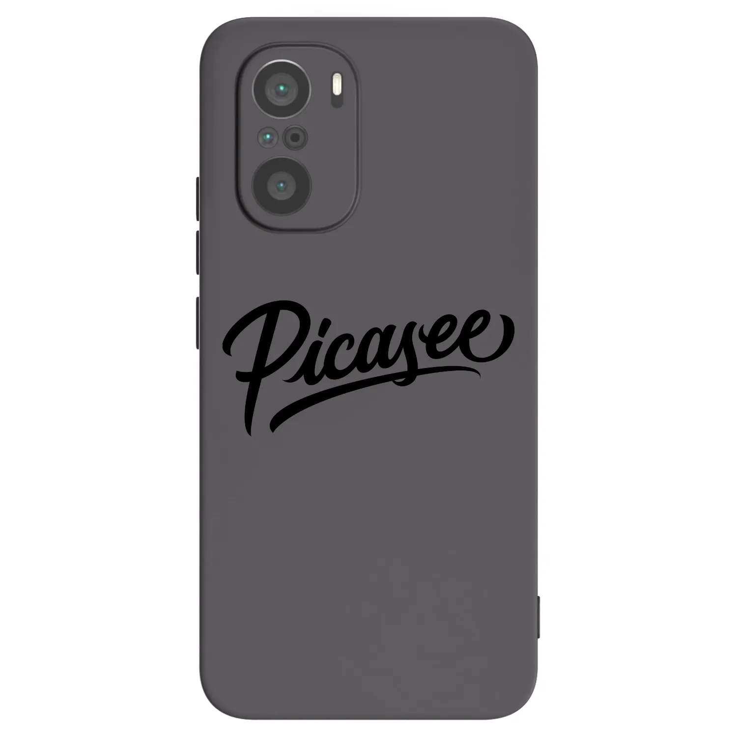 Picasee Μαύρη θήκη σιλικόνης για Xiaomi Poco F3 - Picasee - old logo - black