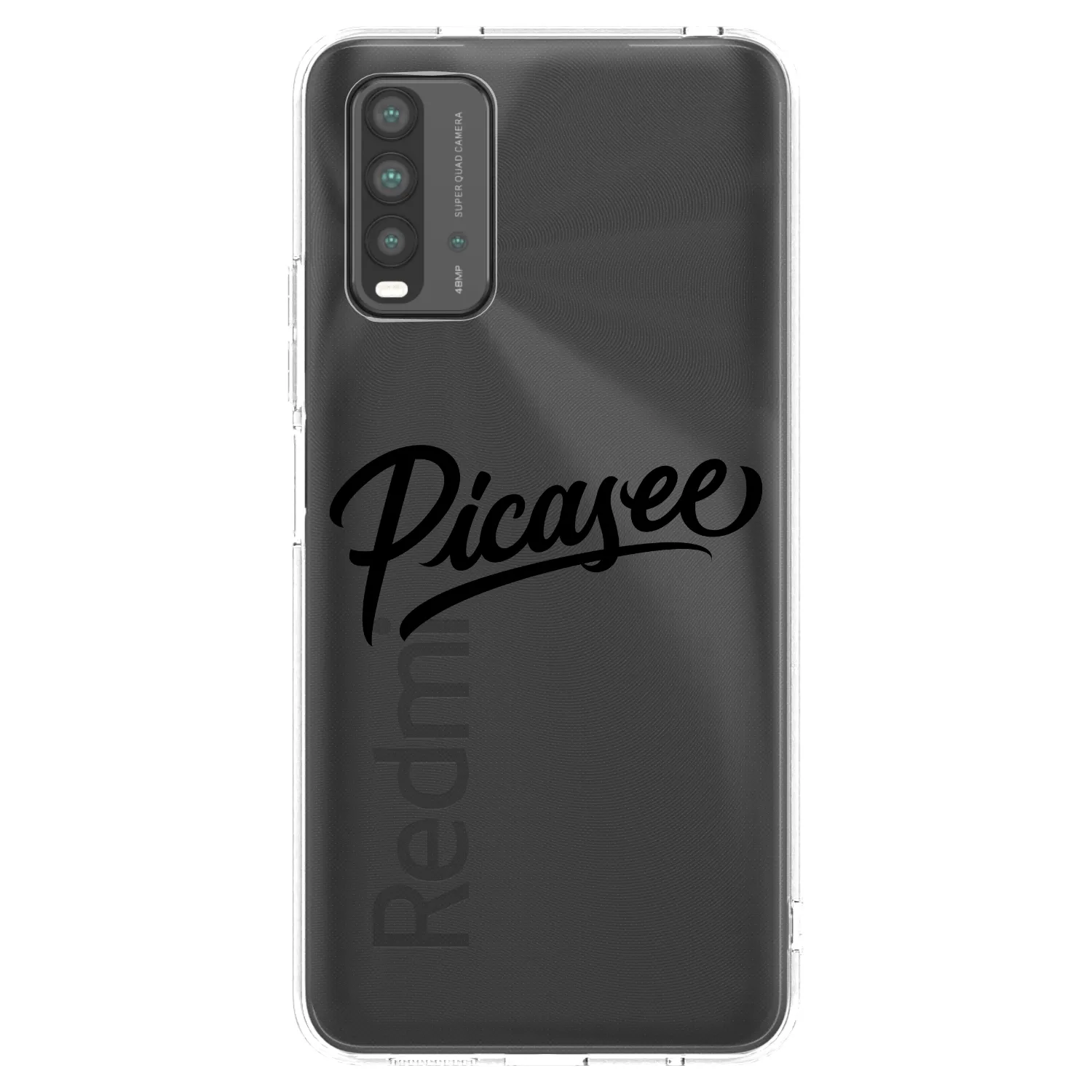 Picasee Μαύρη θήκη σιλικόνης για Xiaomi Redmi 9T - Picasee - old logo - black