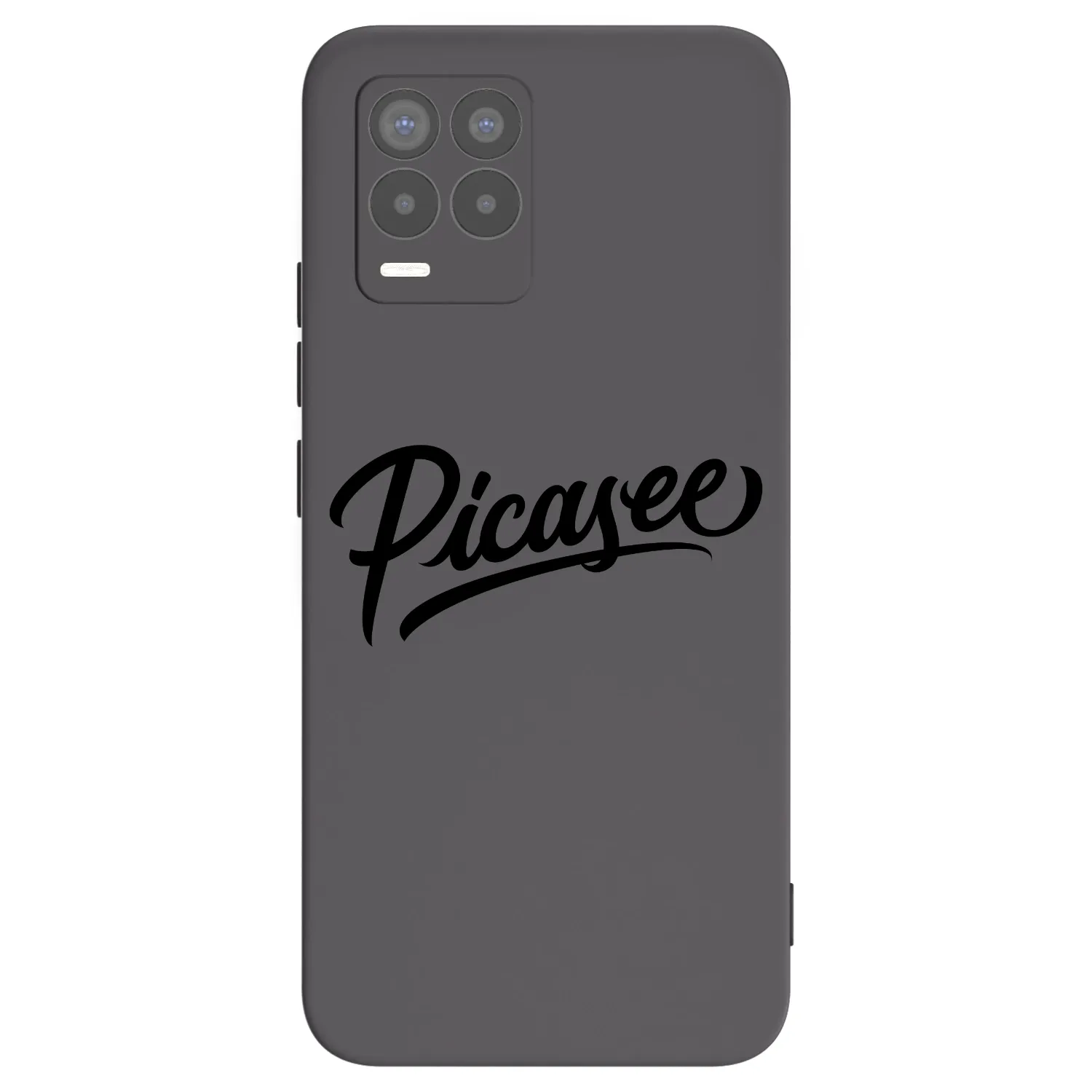 Picasee Μαύρη θήκη σιλικόνης για Realme 8 4G - Picasee - old logo - black