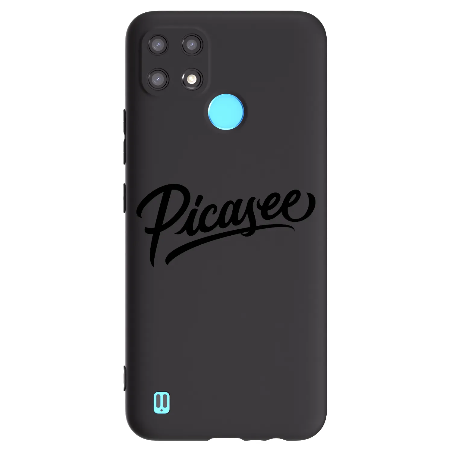 Picasee Μαύρη θήκη σιλικόνης για Realme C21 - Picasee - old logo - black