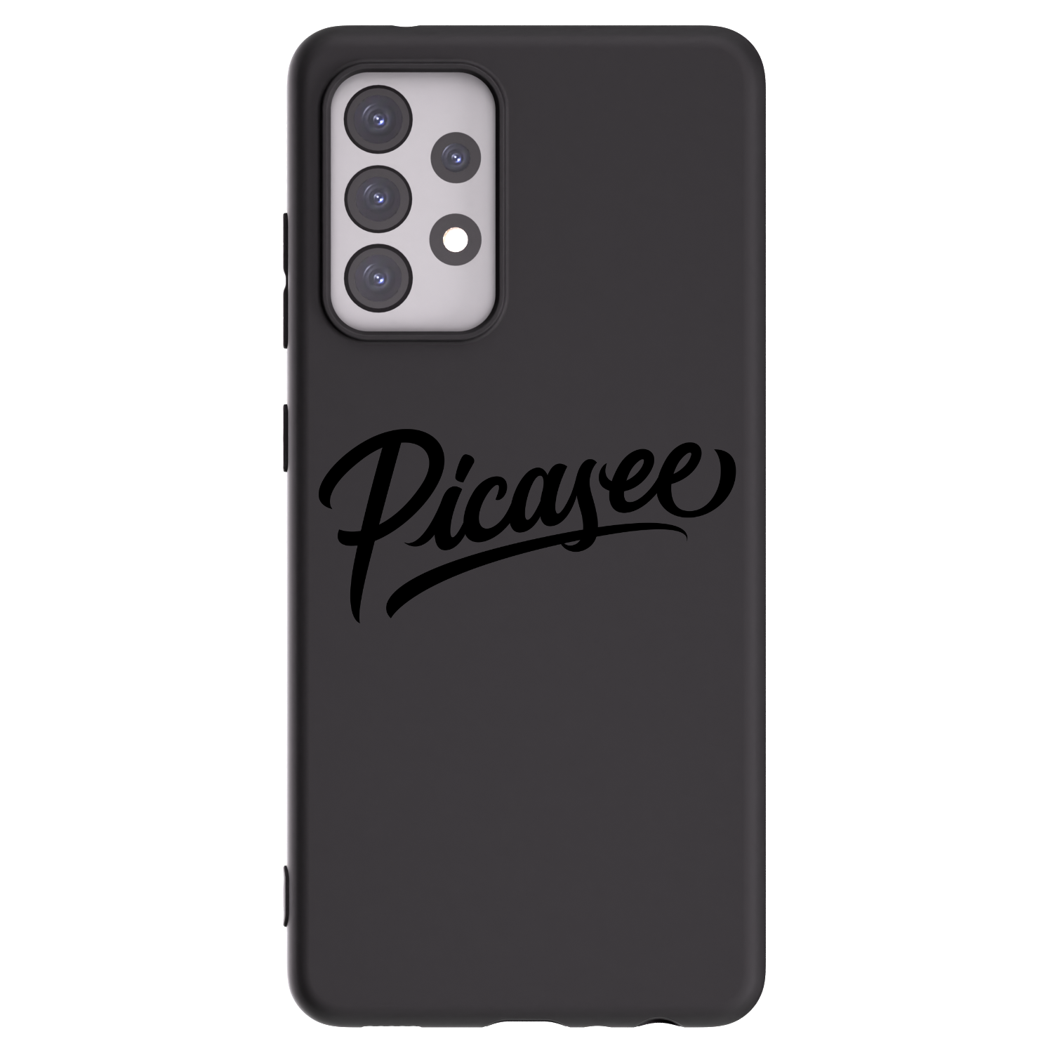 Picasee Μαύρη θήκη σιλικόνης για Samsung Galaxy A52s 5G A528B - Picasee - old logo - black