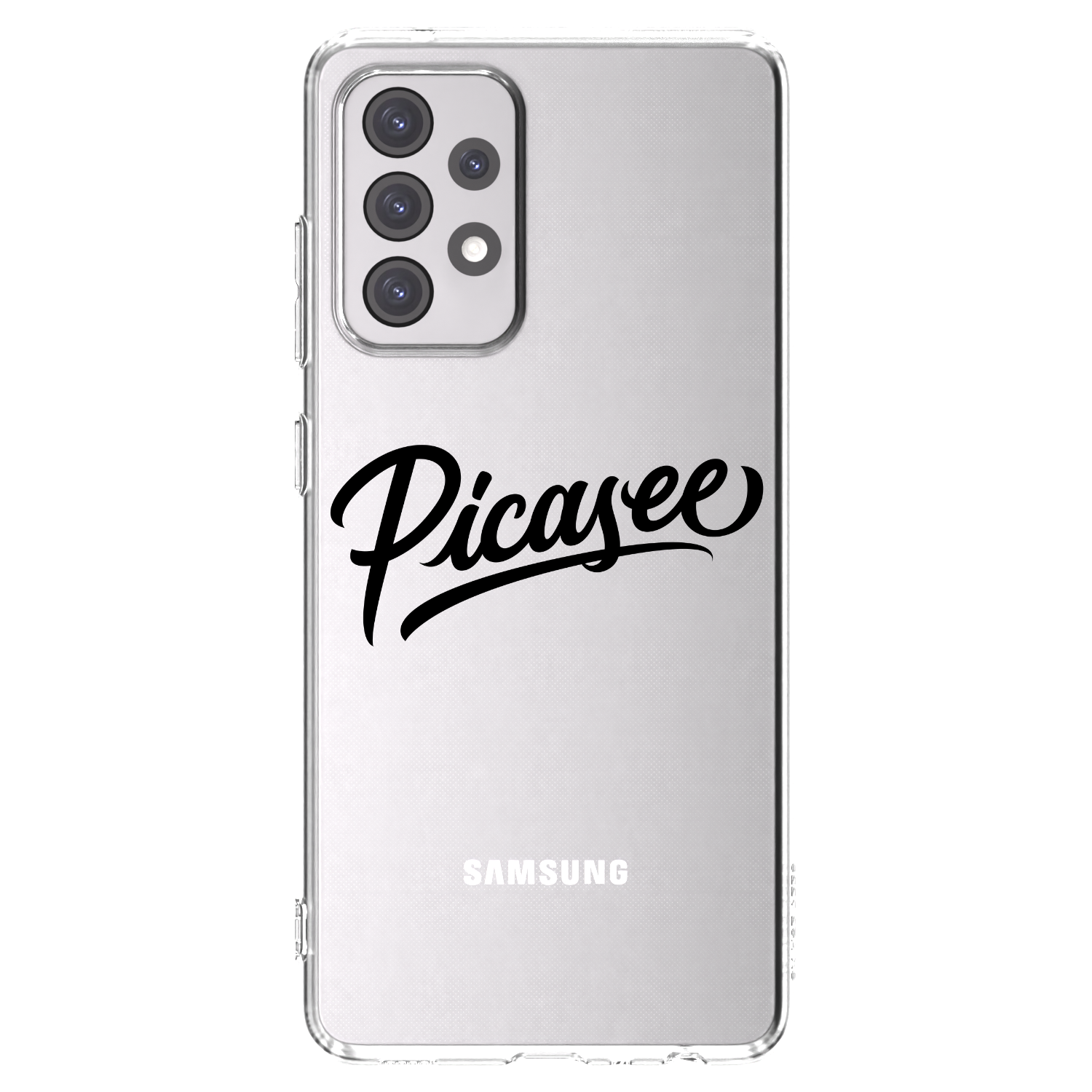 Picasee διαφανής θήκη σιλικόνης Samsung Galaxy A52s 5G A528B - Picasee - old logo - black