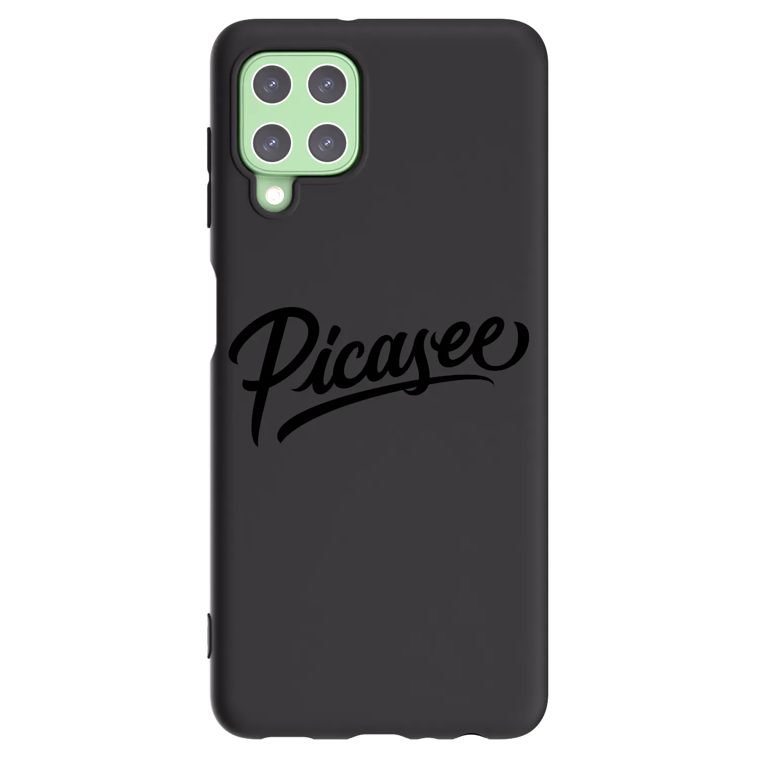 Picasee Μαύρη θήκη σιλικόνης για Samsung Galaxy A22 A225F 4G - Picasee - old logo - black