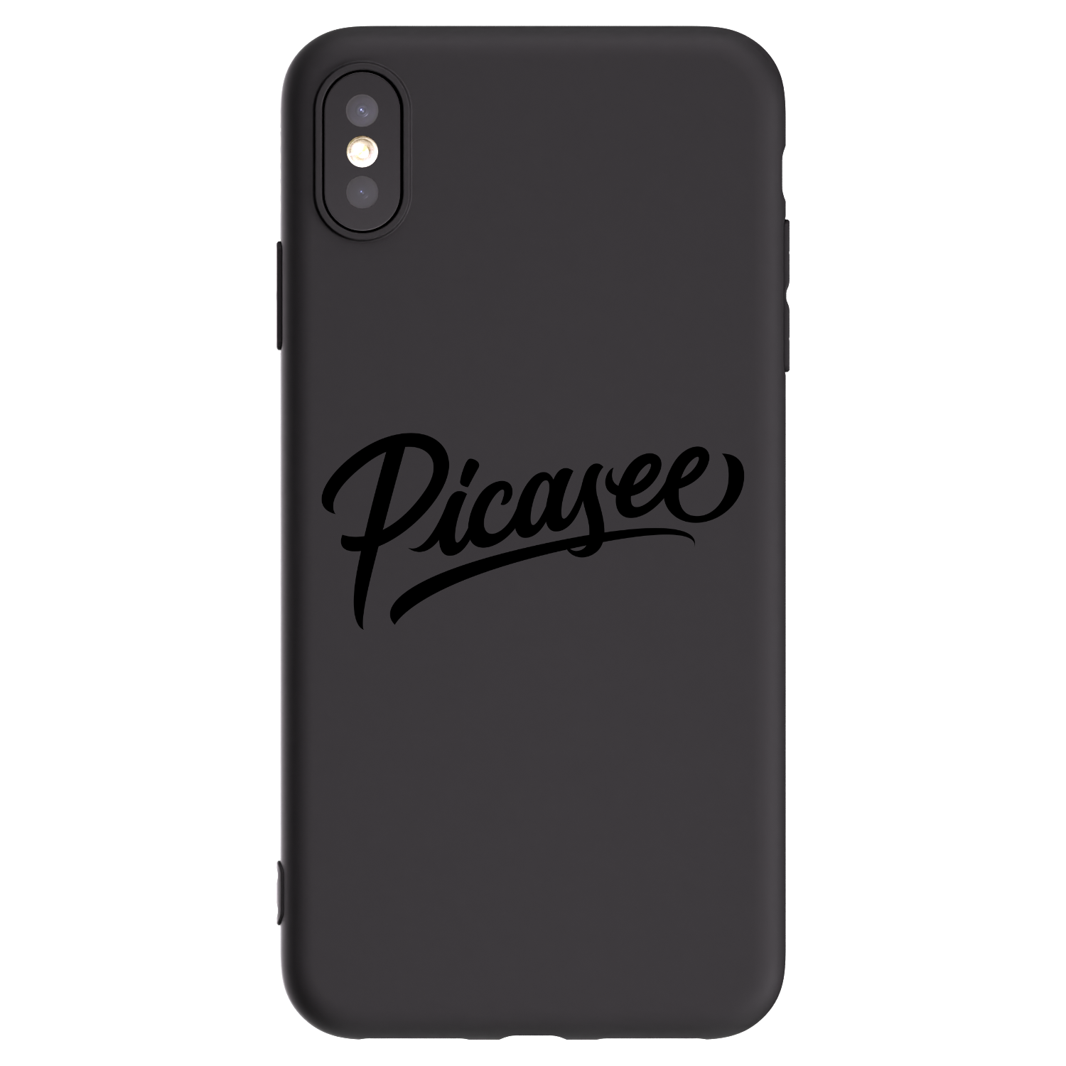 Picasee Μαύρη θήκη σιλικόνης για Apple iPhone XS Max - Picasee - old logo - black