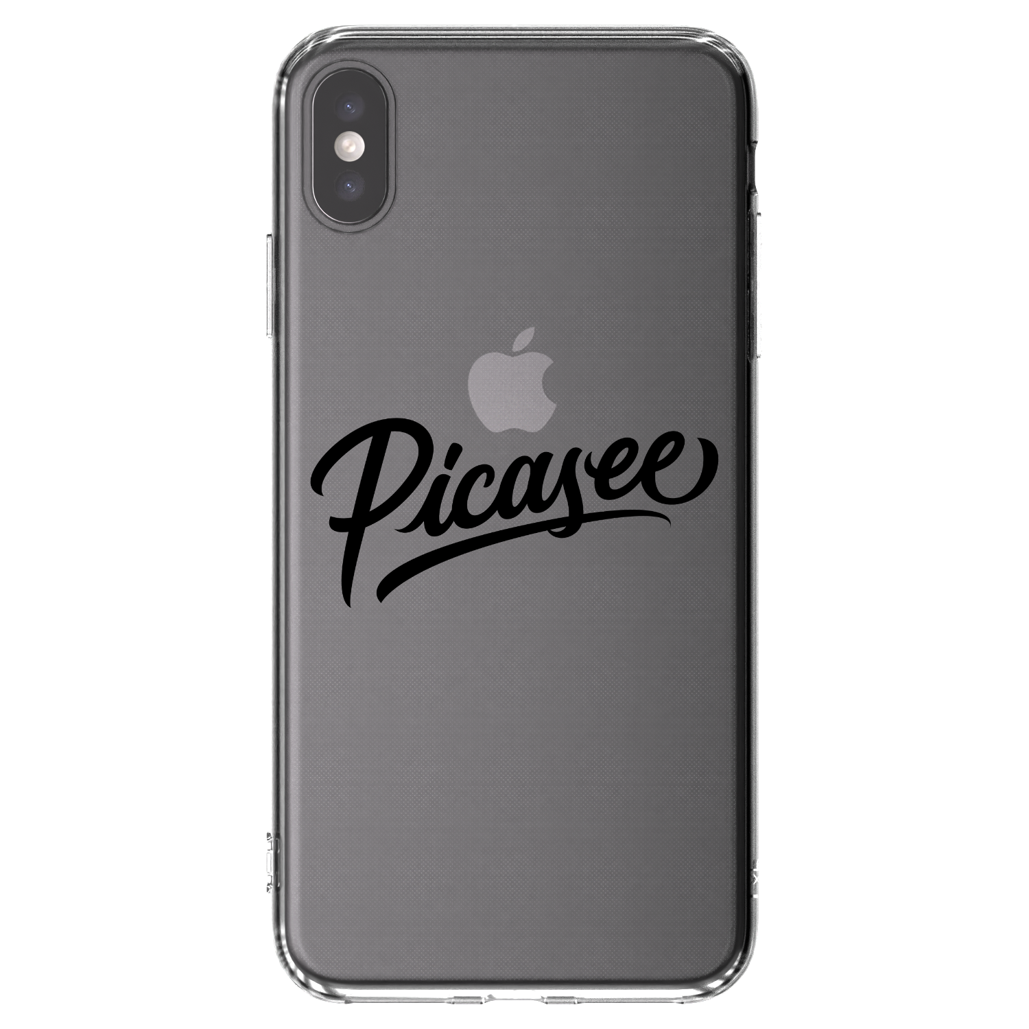 Picasee διαφανής θήκη σιλικόνης Apple iPhone XS Max - Picasee - old logo - black