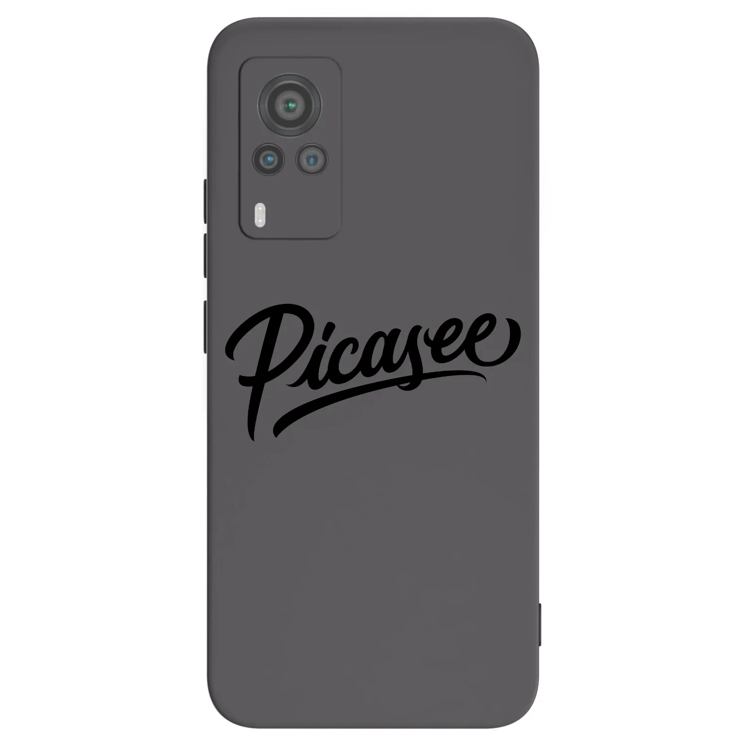Picasee Μαύρη θήκη σιλικόνης για Vivo X60 Pro 5G - Picasee - old logo - black