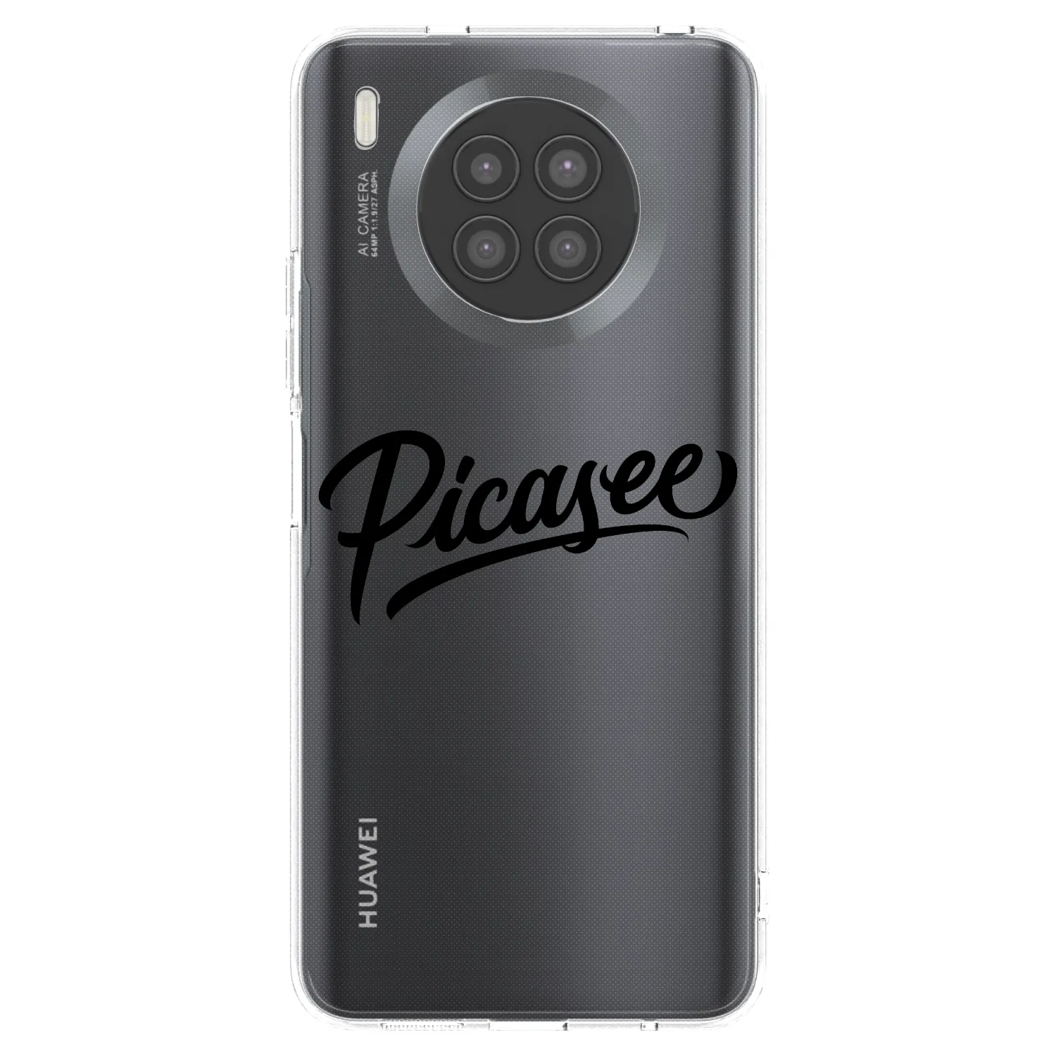 Picasee διαφανής θήκη σιλικόνης Huawei Nova 8i - Picasee - old logo - black
