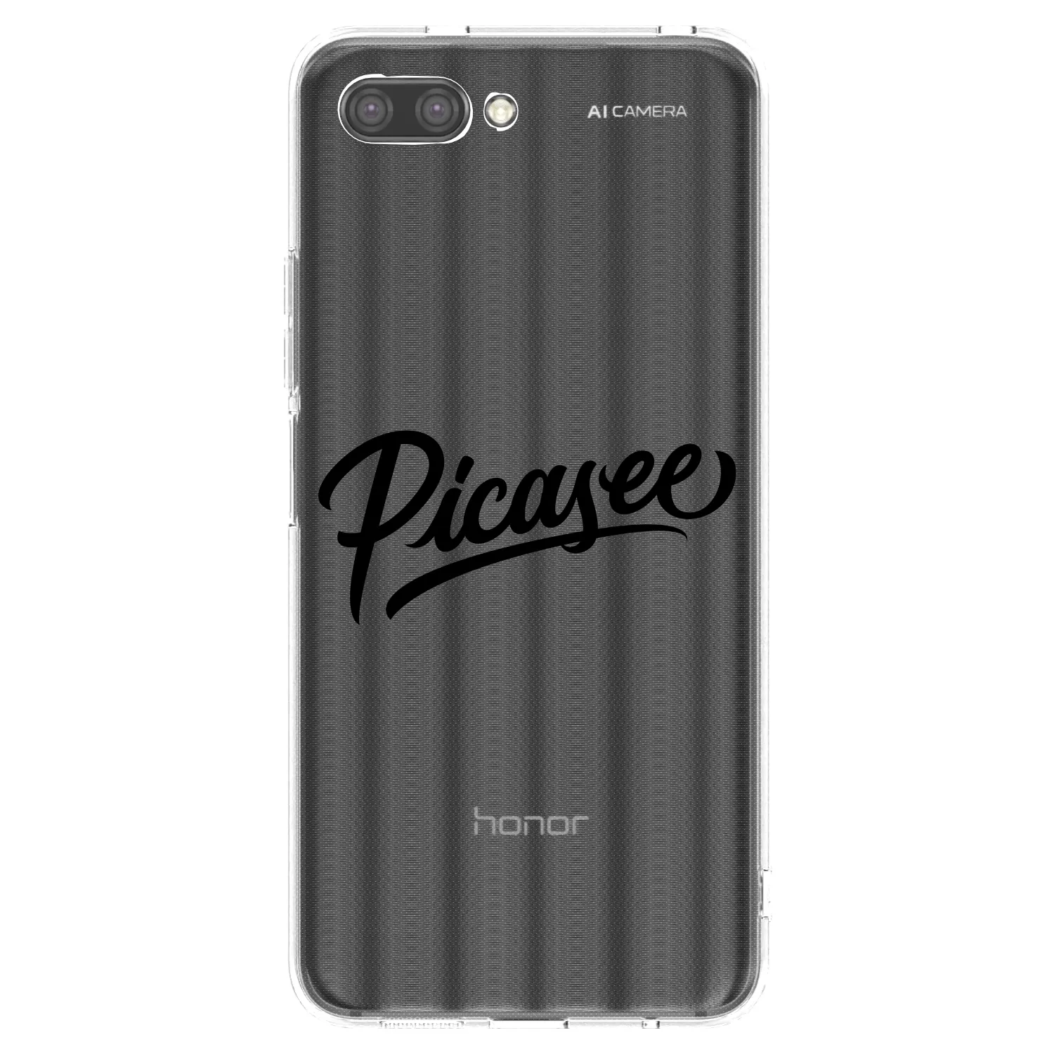 Picasee διαφανής θήκη σιλικόνης Honor 10 - Picasee - old logo - black