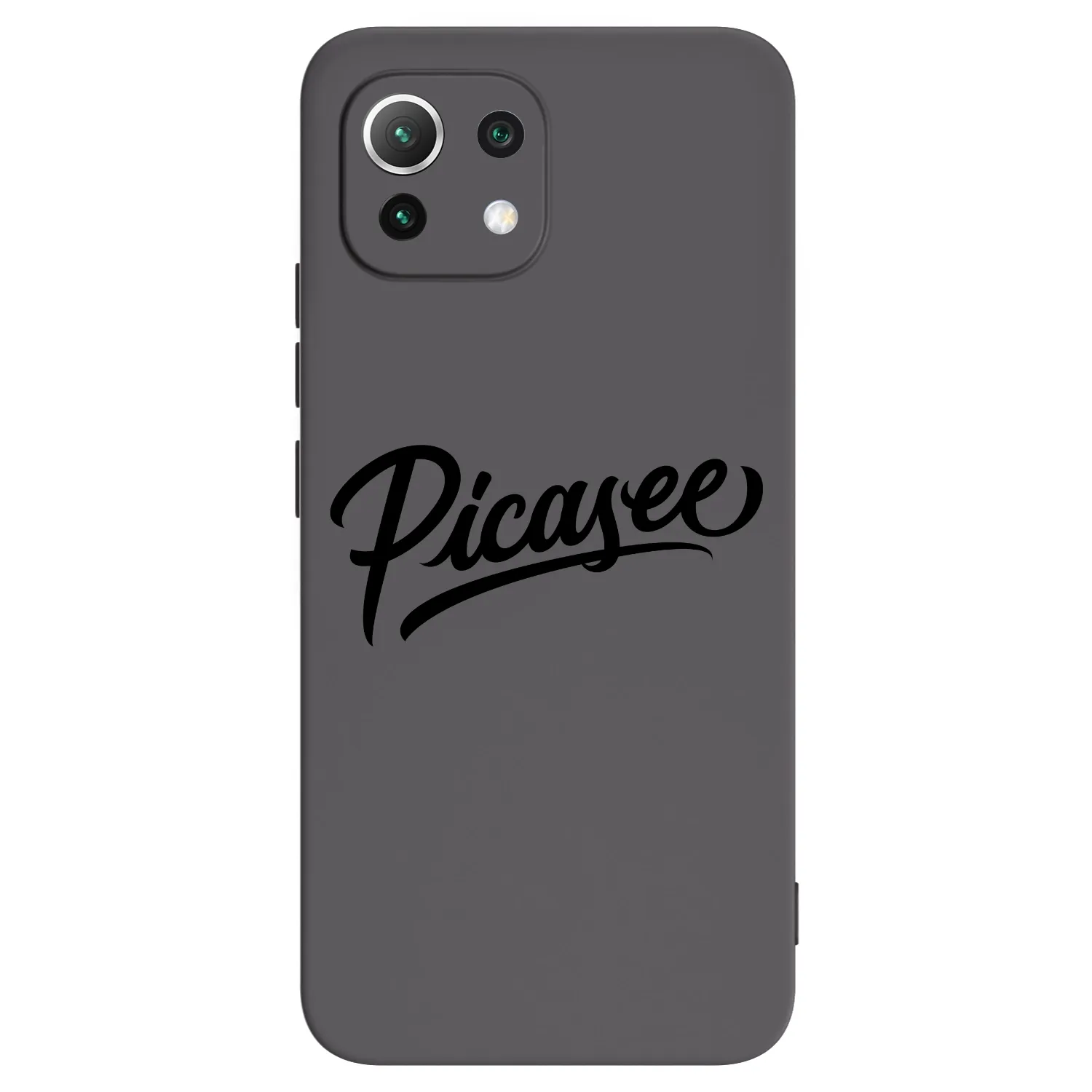 Picasee Μαύρη θήκη σιλικόνης για Xiaomi 11 Lite 5G NE - Picasee - old logo - black
