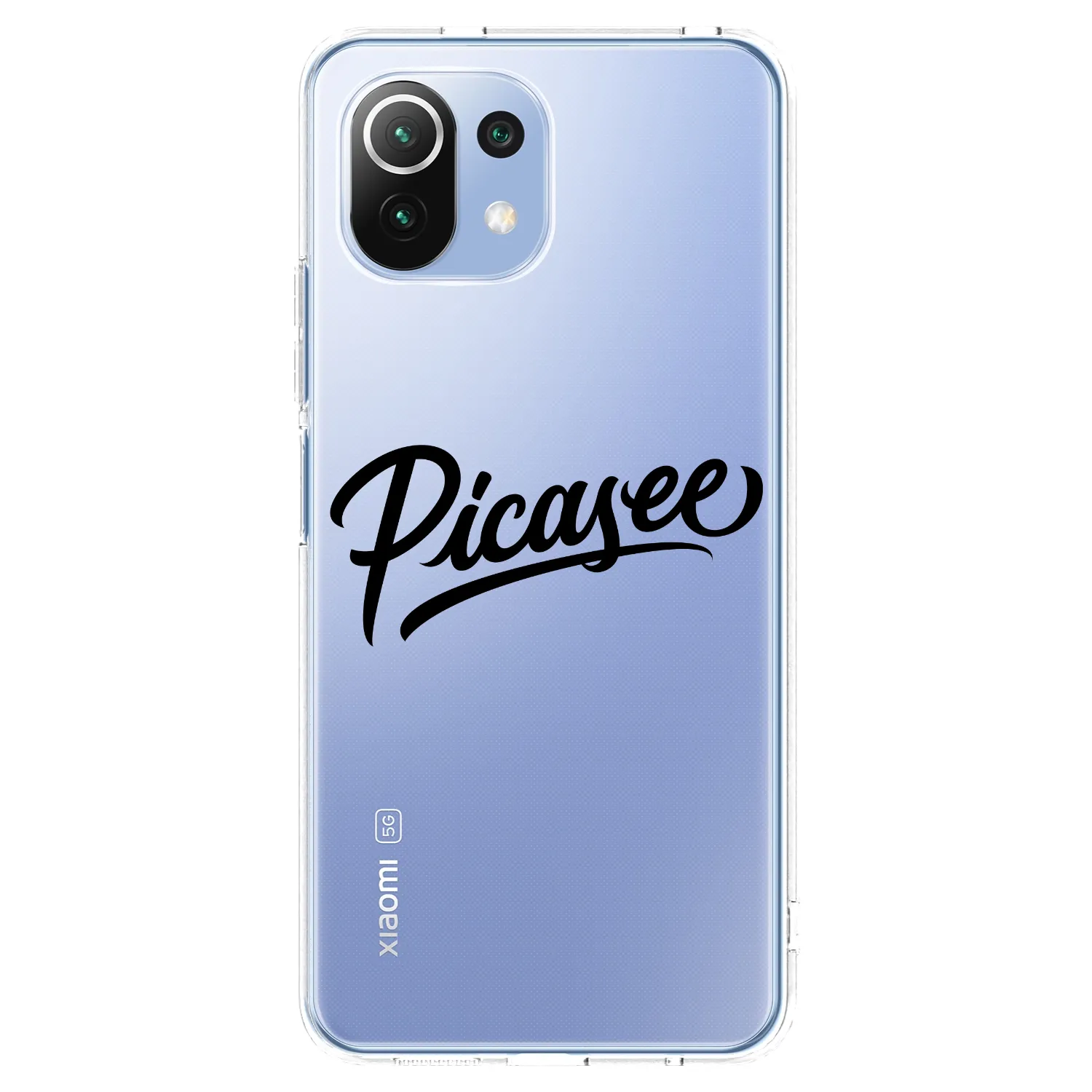 Picasee διαφανής θήκη σιλικόνης Xiaomi 11 Lite 5G NE - Picasee - old logo - black