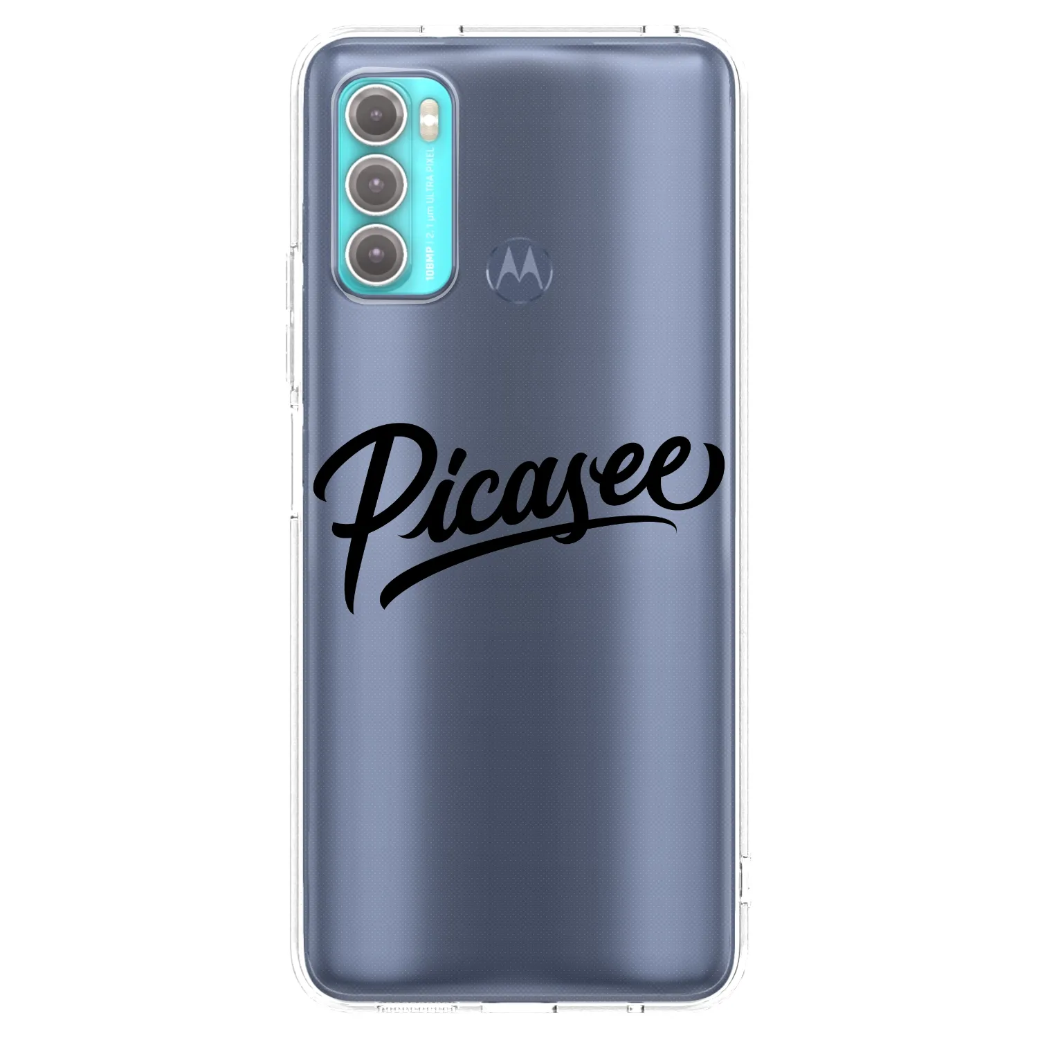 Picasee διαφανής θήκη σιλικόνης Motorola Moto G60 - Picasee - old logo - black