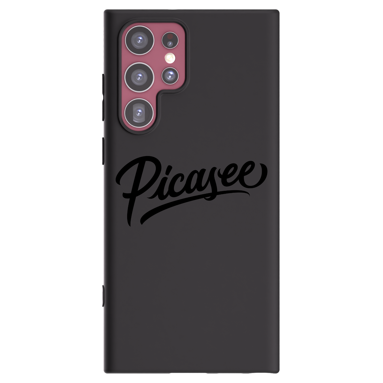 Picasee Μαύρη θήκη σιλικόνης για Samsung Galaxy S22 Ultra 5G - Picasee - old logo - black