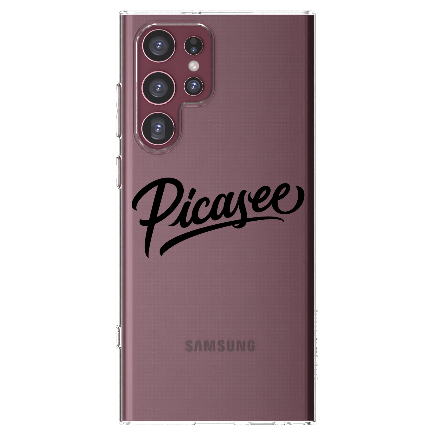 Picasee διαφανής θήκη σιλικόνης Samsung Galaxy S22 Ultra 5G - Picasee - old logo - black