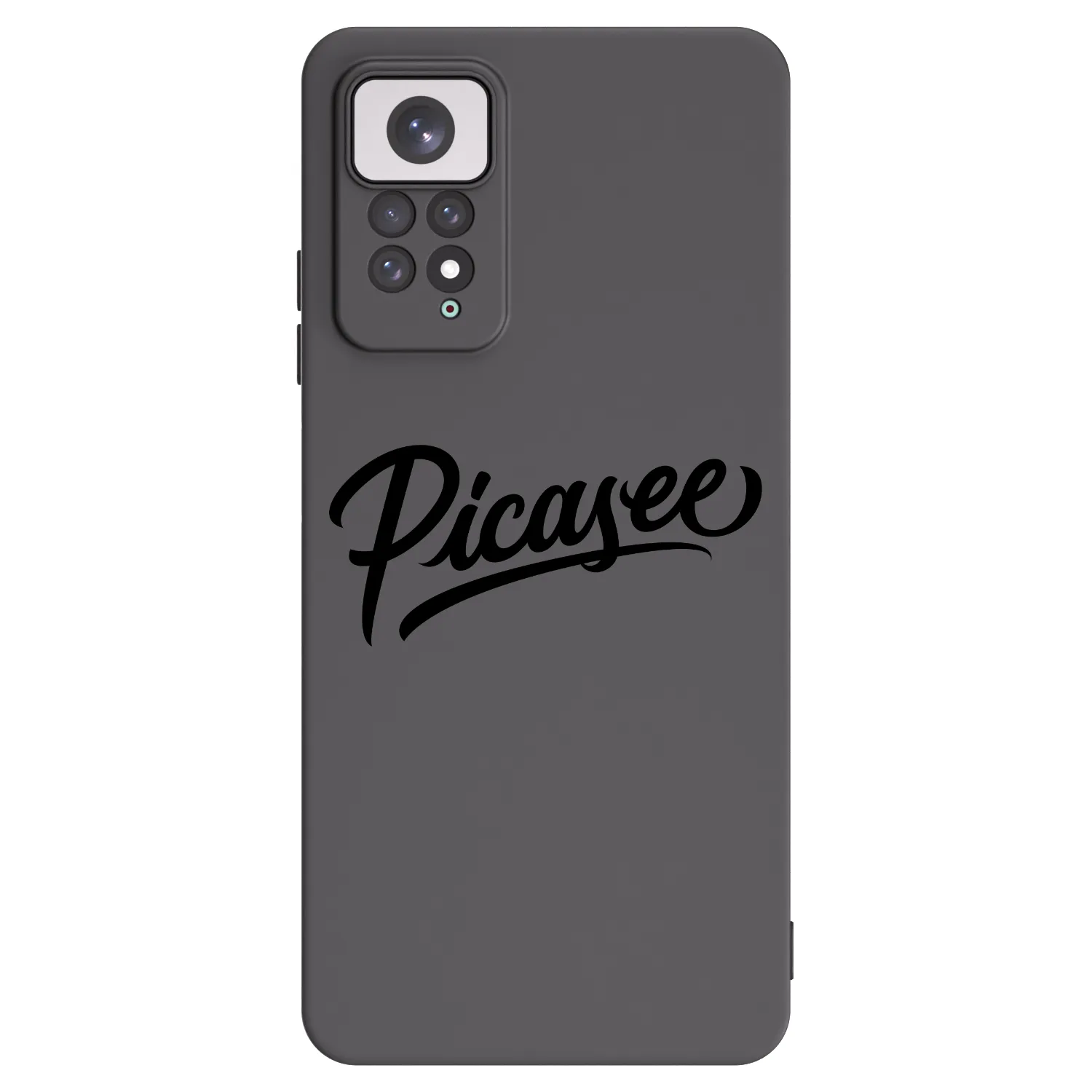 Picasee Μαύρη θήκη σιλικόνης για Xiaomi Redmi Note 11 - Picasee - old logo - black