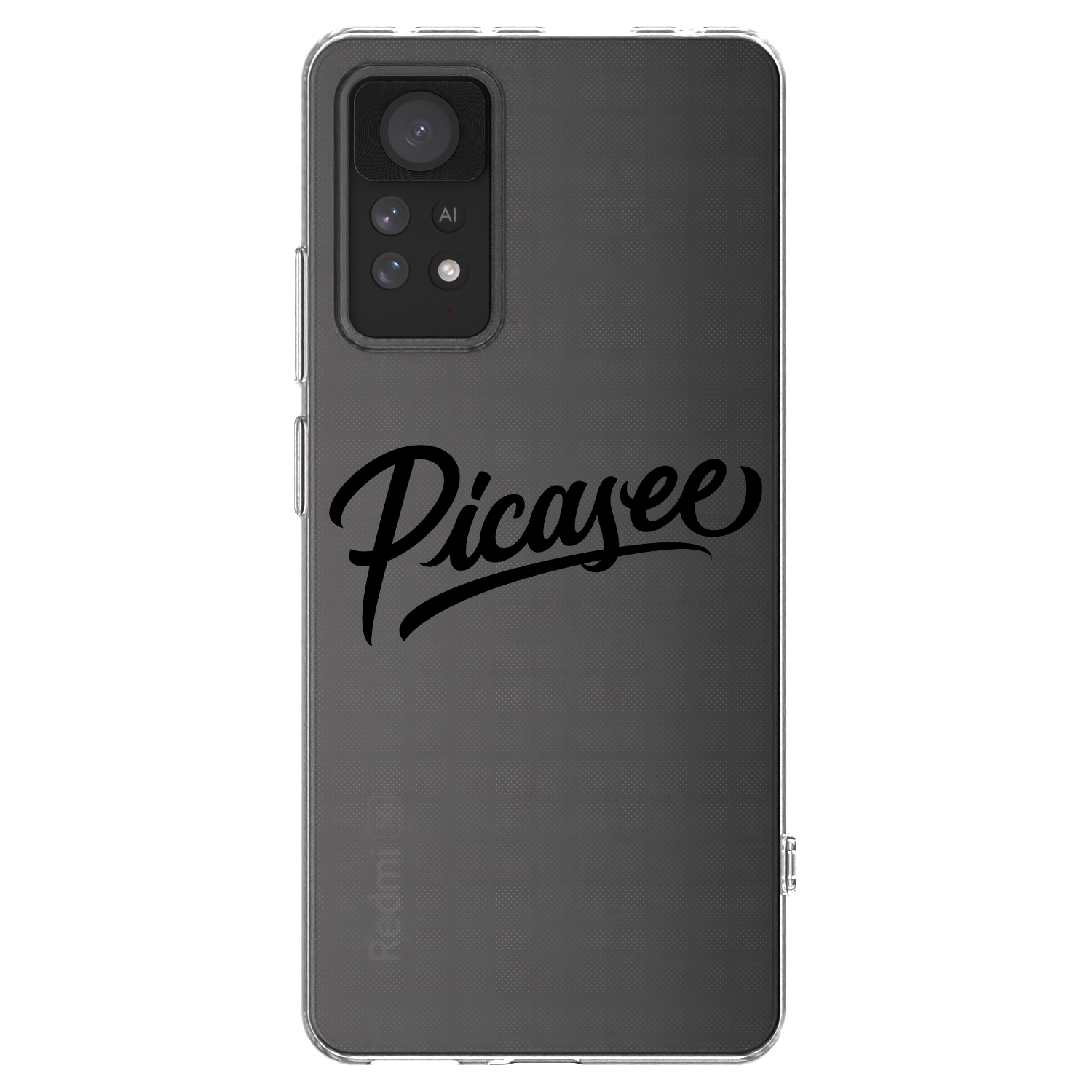 Picasee διαφανής θήκη σιλικόνης Xiaomi Redmi Note 11 Pro - Picasee - old logo - black