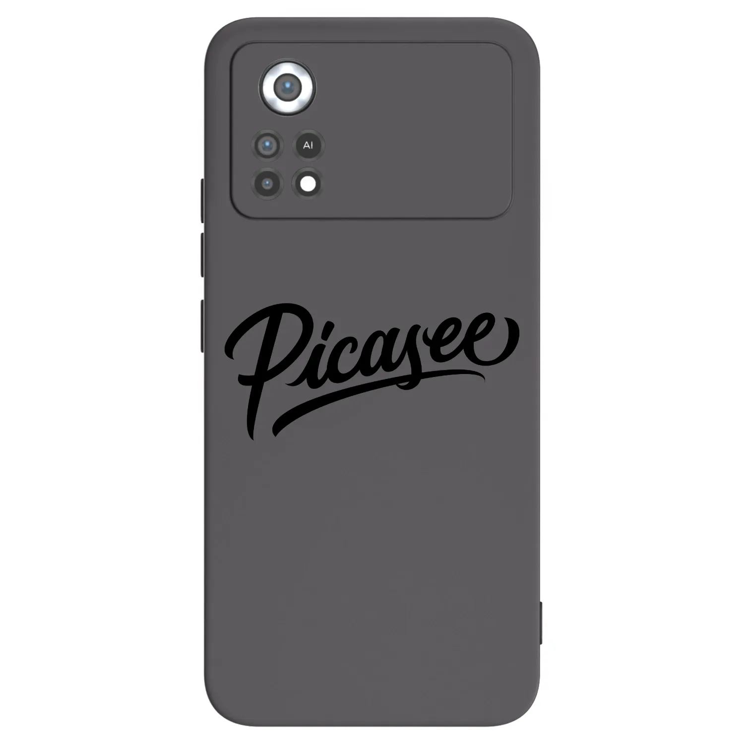 Picasee Μαύρη θήκη σιλικόνης για Xiaomi Poco X4 Pro 5G - Picasee - old logo - black