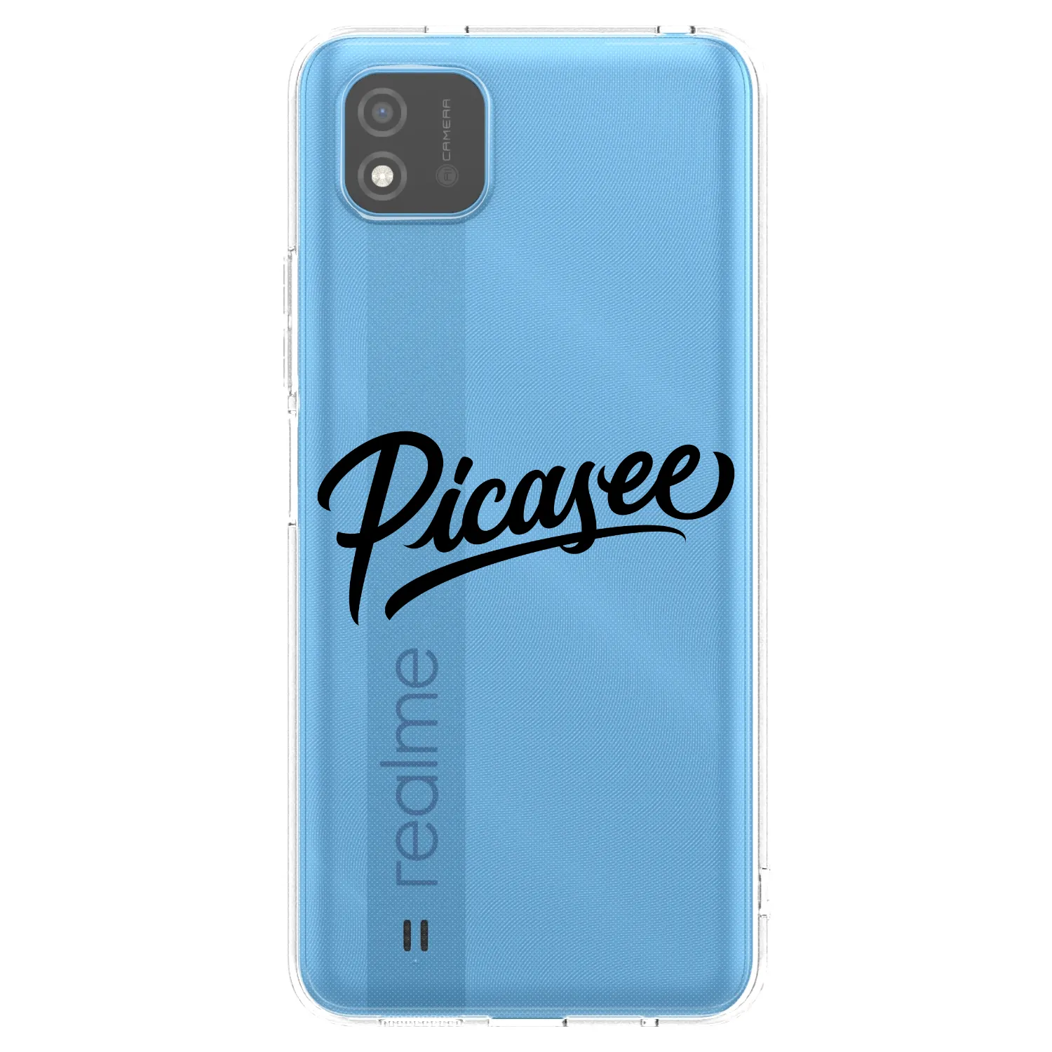 Picasee διαφανής θήκη σιλικόνης Realme C11 (2021) - Picasee - old logo - black