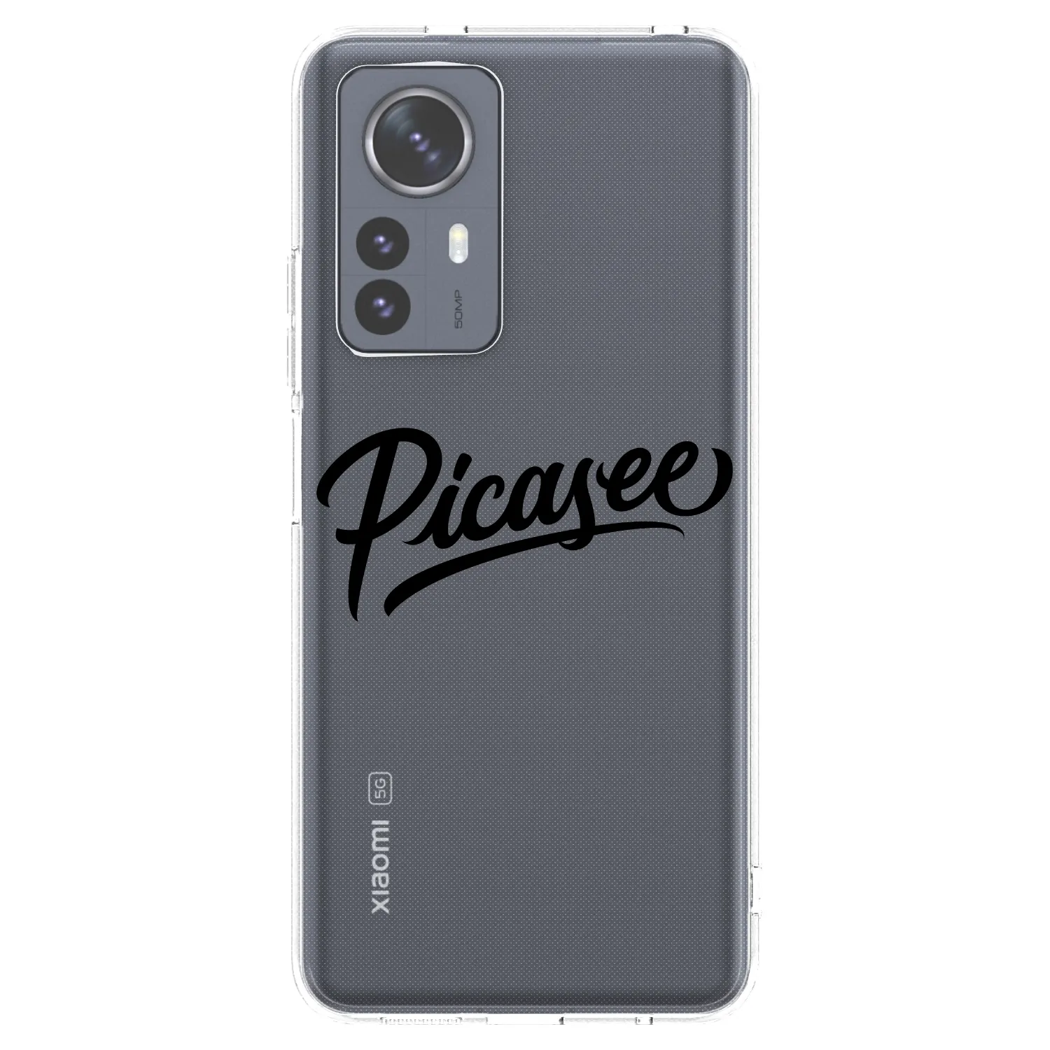 Picasee διαφανής θήκη σιλικόνης Xiaomi 12 Pro - Picasee - old logo - black